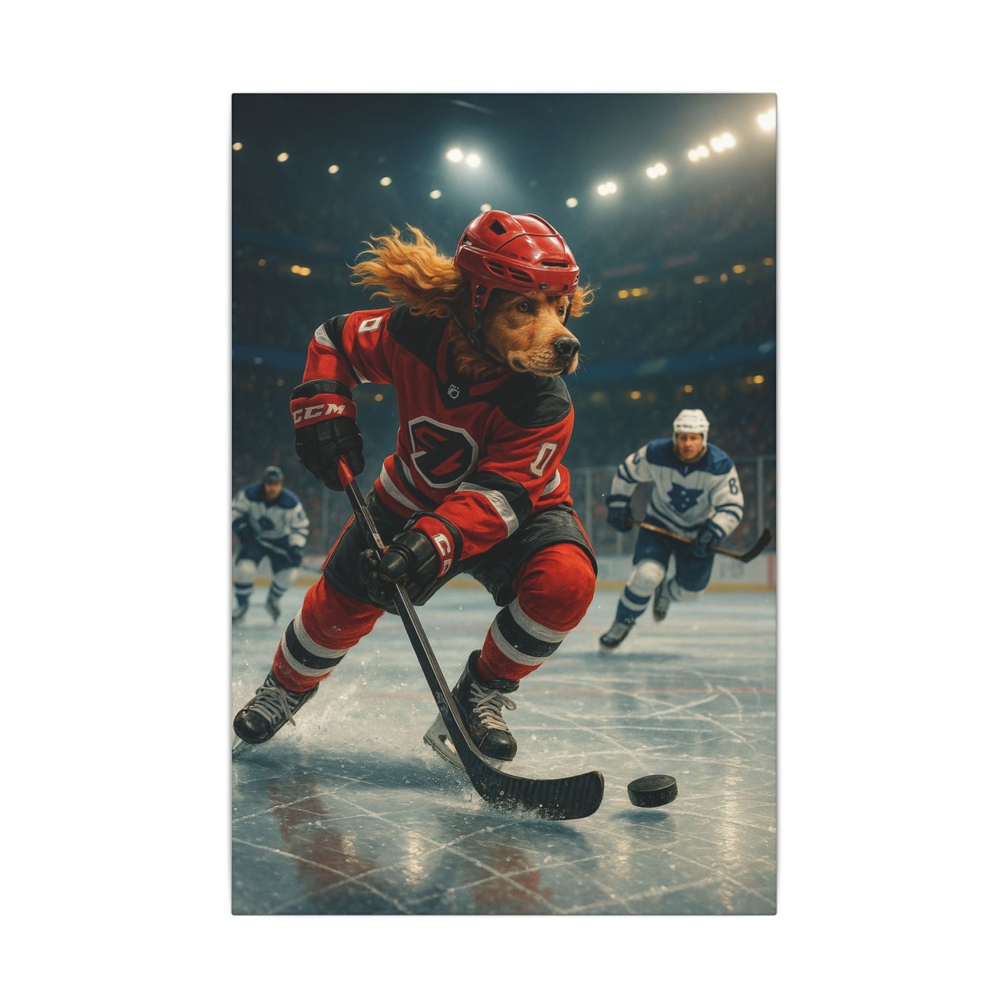 Golden Striker-Fantasy Dog Portraits - Fantasy Dog Portraits
