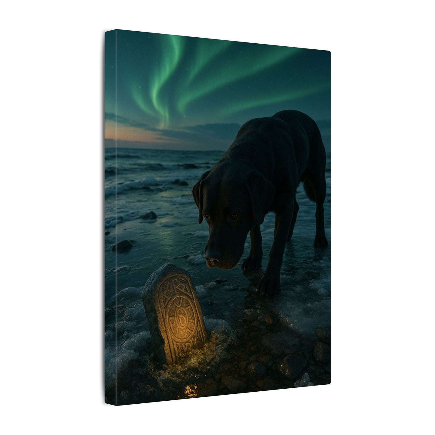 Whispers of the Northern Lights-Fantasy Dog Portraits - Fantasy Dog Portraits