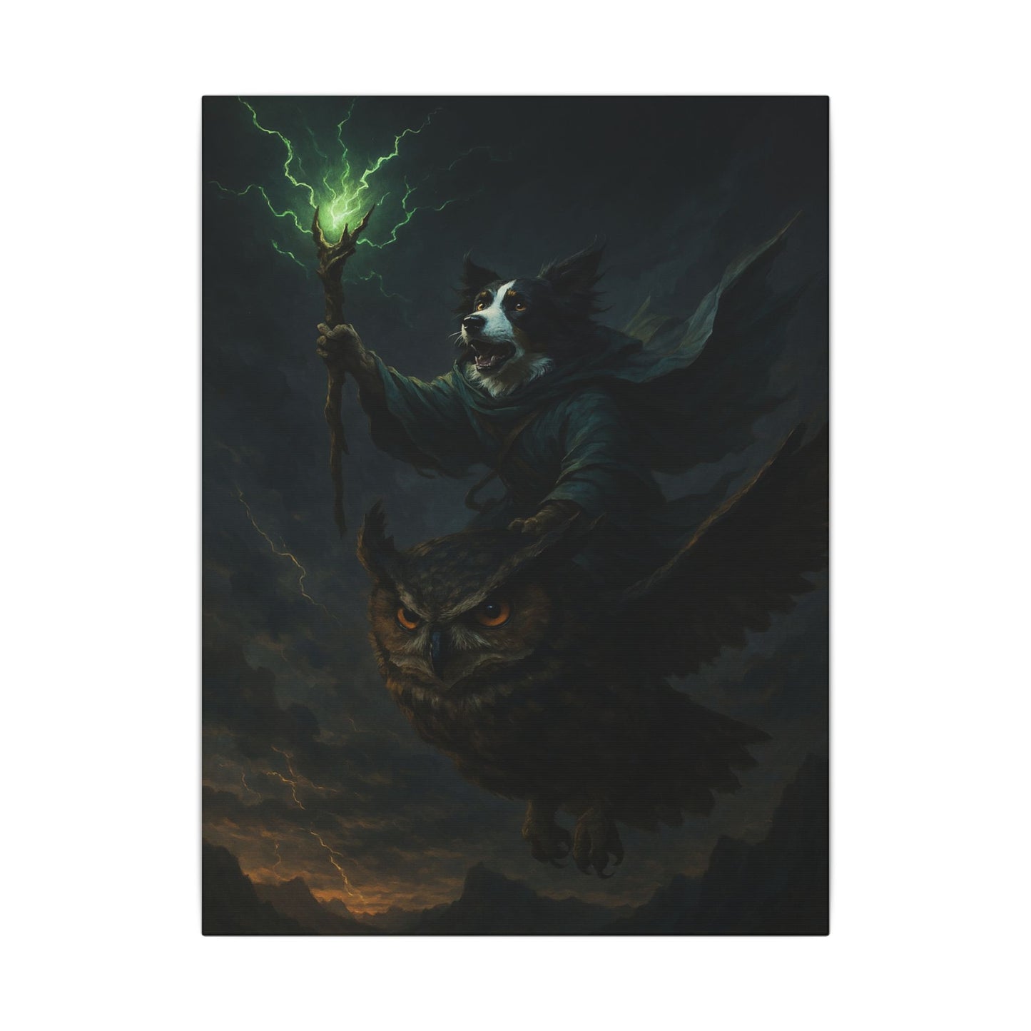 Magical Guardians of the Storm-Fantasy Dog Portraits - Fantasy Dog Portraits