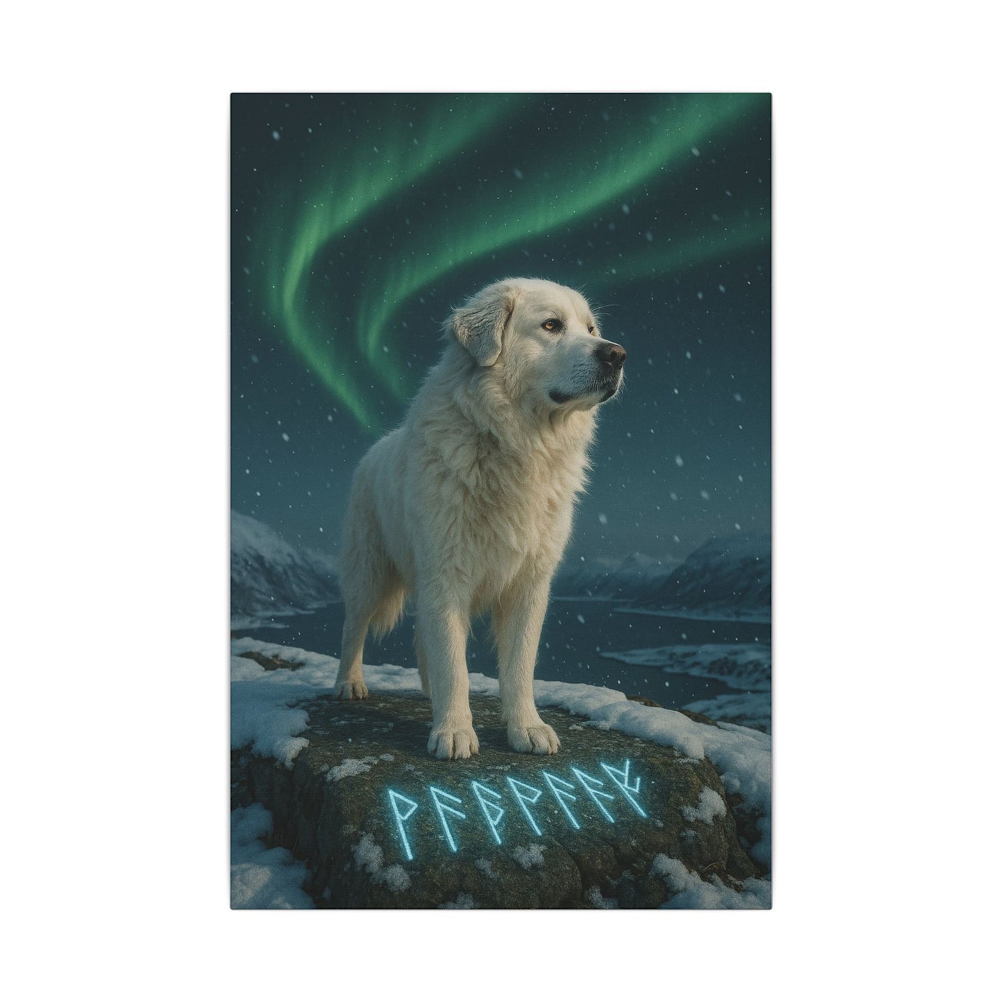 Guardian of the Aurora-Fantasy Dog Portraits - Fantasy Dog Portraits