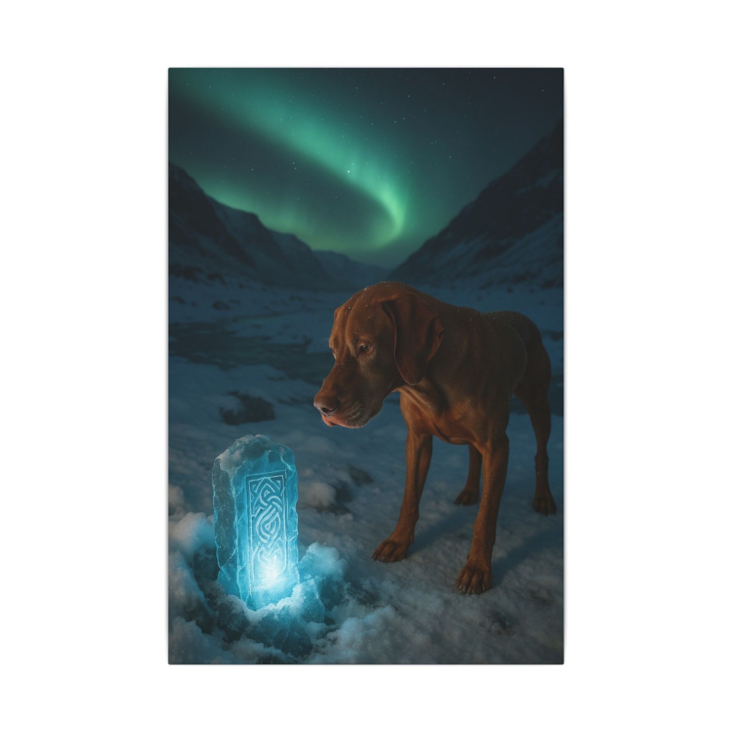 Guardian of the Arctic Monolith-Fantasy Dog Portraits - Fantasy Dog Portraits