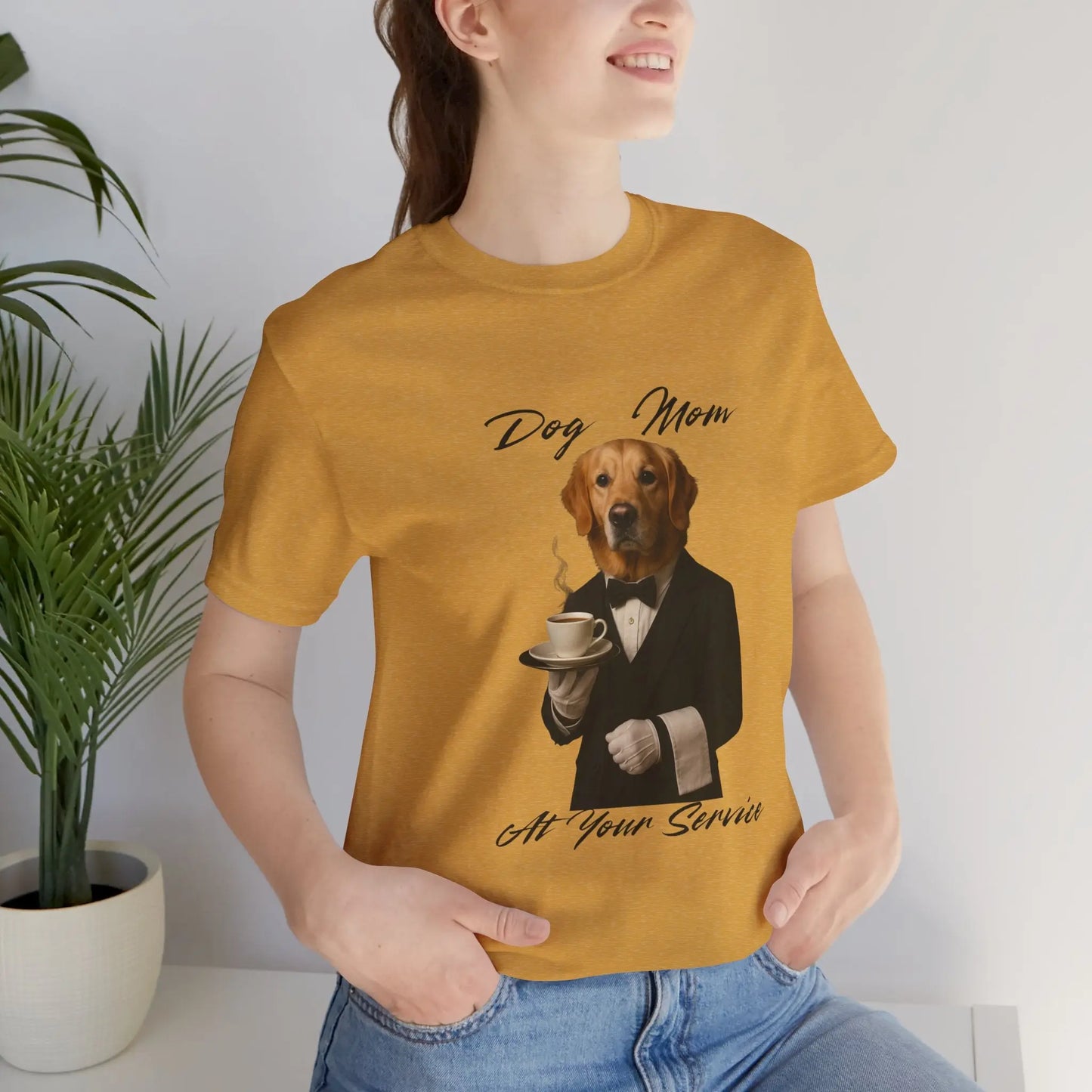 Dog Mom Unisex Jersey Tee - Funny Pet Lover Gift, Casual Wear, Animal T-Shirt, Cute Dog Apparel, Animal Lover Shirt