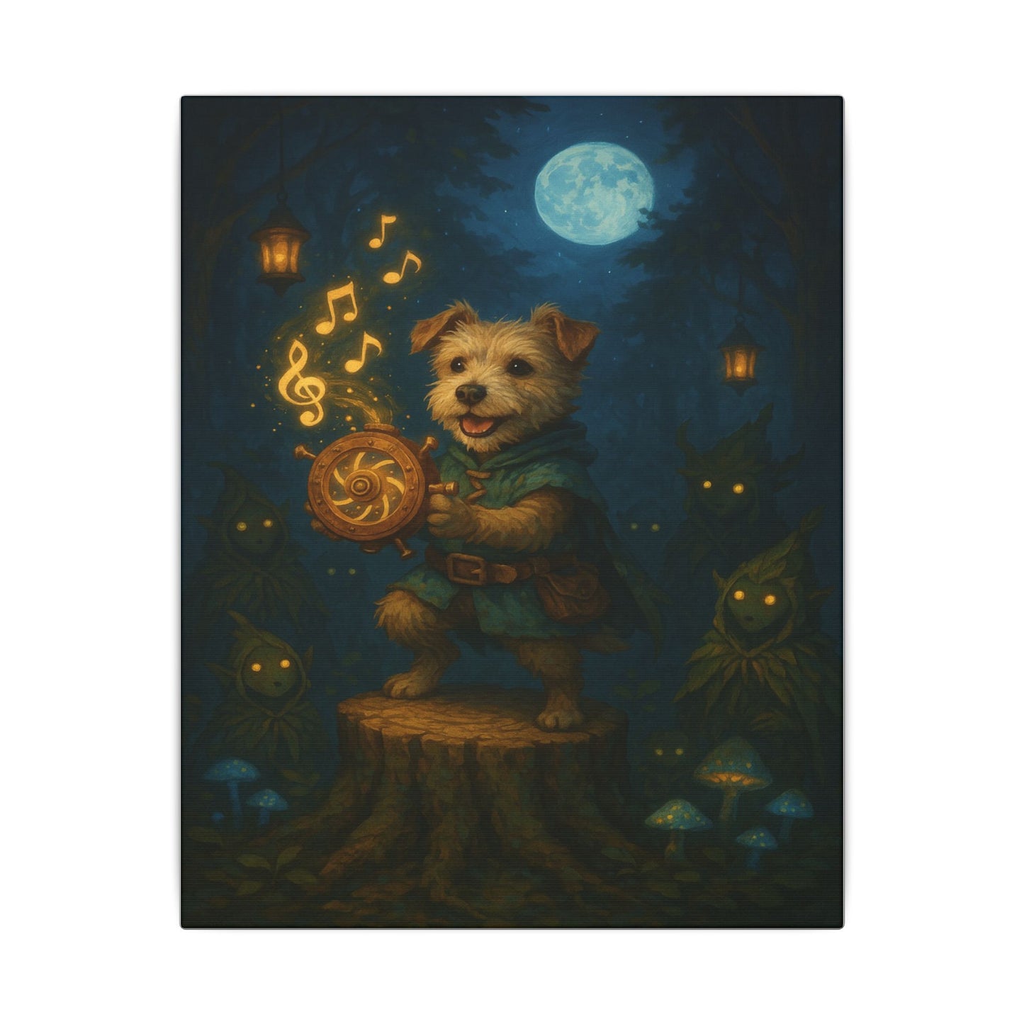 Moonlit Maestro-Fantasy Dog Portraits - Fantasy Dog Portraits