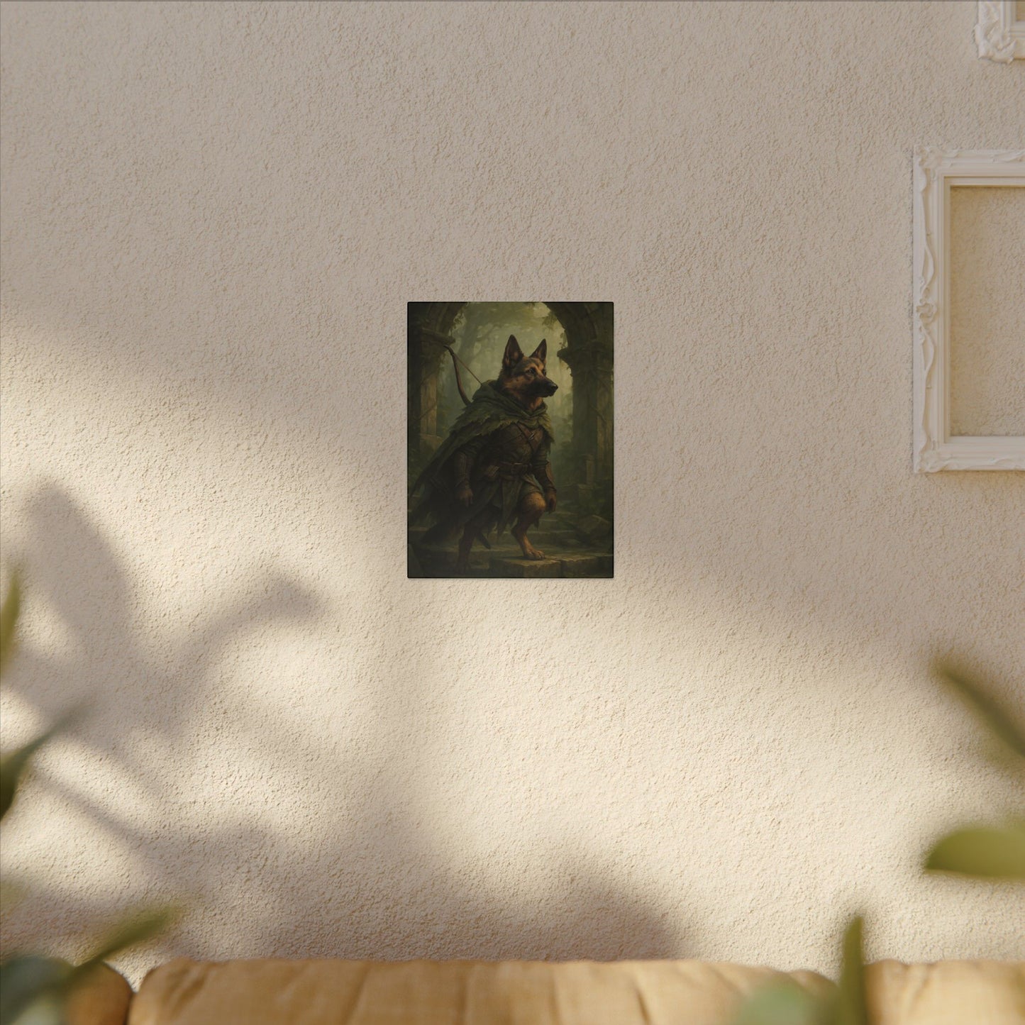 Guardian of the Mossy Arch-Fantasy Dog Portraits - Fantasy Dog Portraits