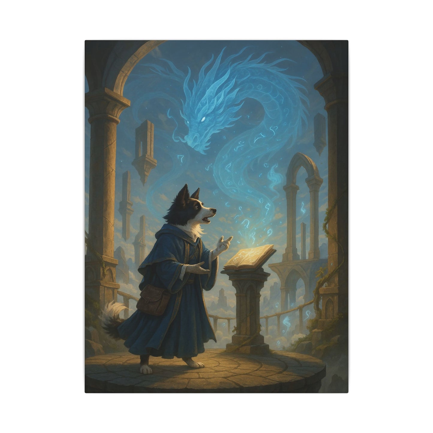 Mystic Canine Conjurer-Fantasy Dog Portraits - Fantasy Dog Portraits