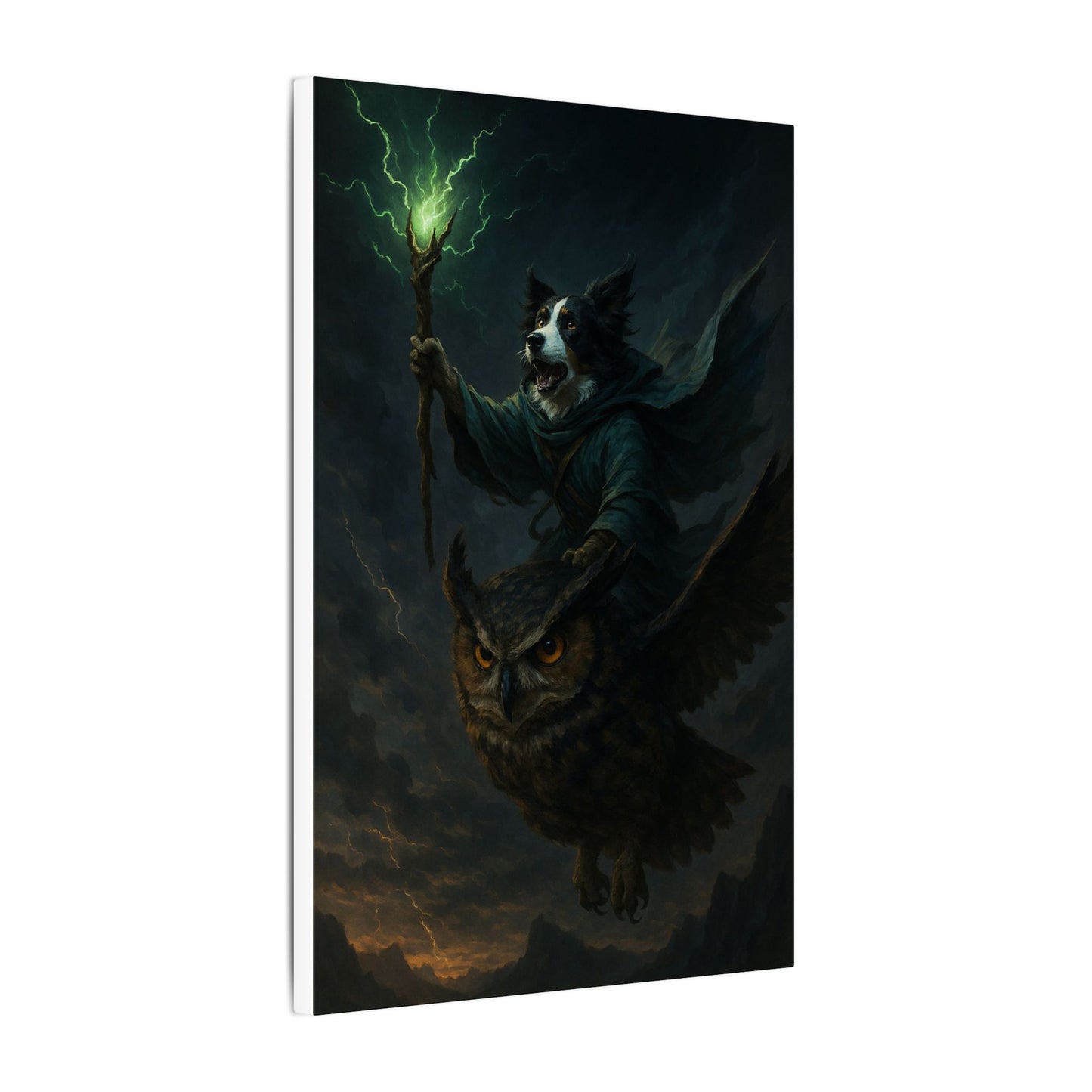 Magical Guardians of the Storm-Fantasy Dog Portraits - Fantasy Dog Portraits