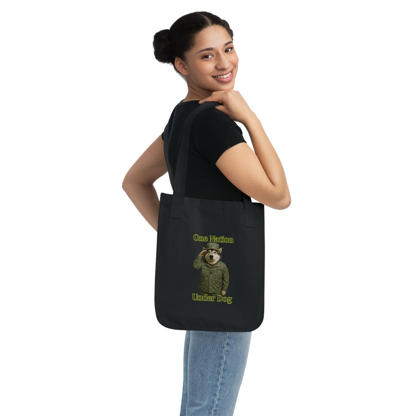 Organic Canvas Tote Bag, Eco-Friendly Shopping Bag, Dog Lover Gift, Durable Reusable Tote, Great for Groceries, Casual Outings - Fantasy Dog Portraits