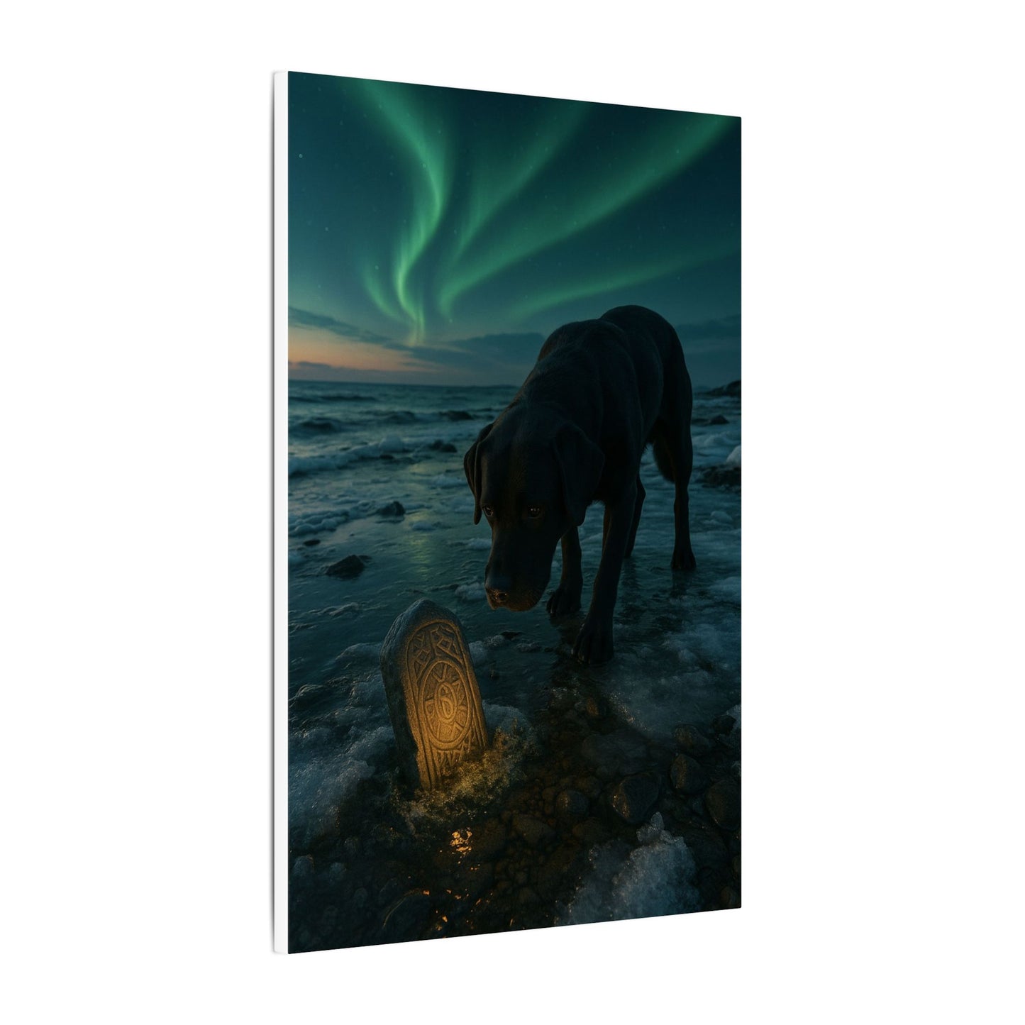 Whispers of the Northern Lights-Fantasy Dog Portraits - Fantasy Dog Portraits