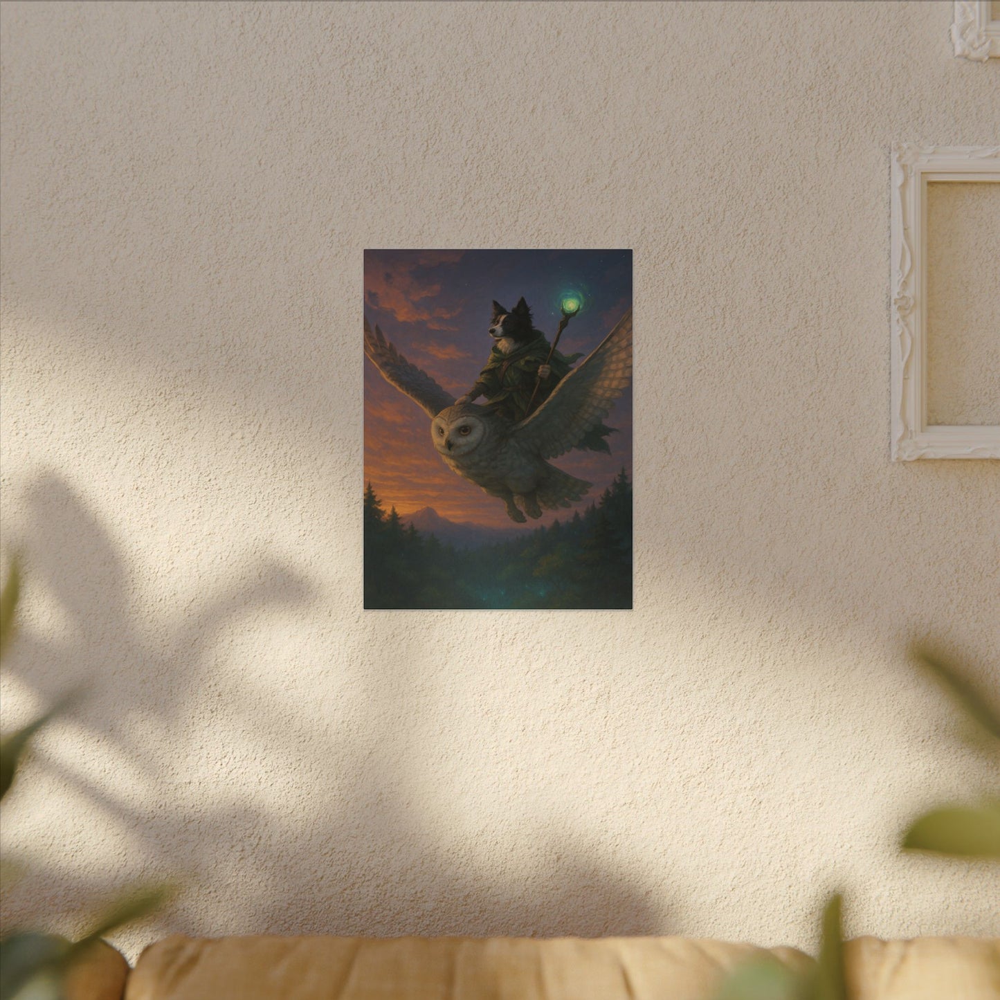 Twilight Wizard's Journey-Fantasy Dog Portraits - Fantasy Dog Portraits