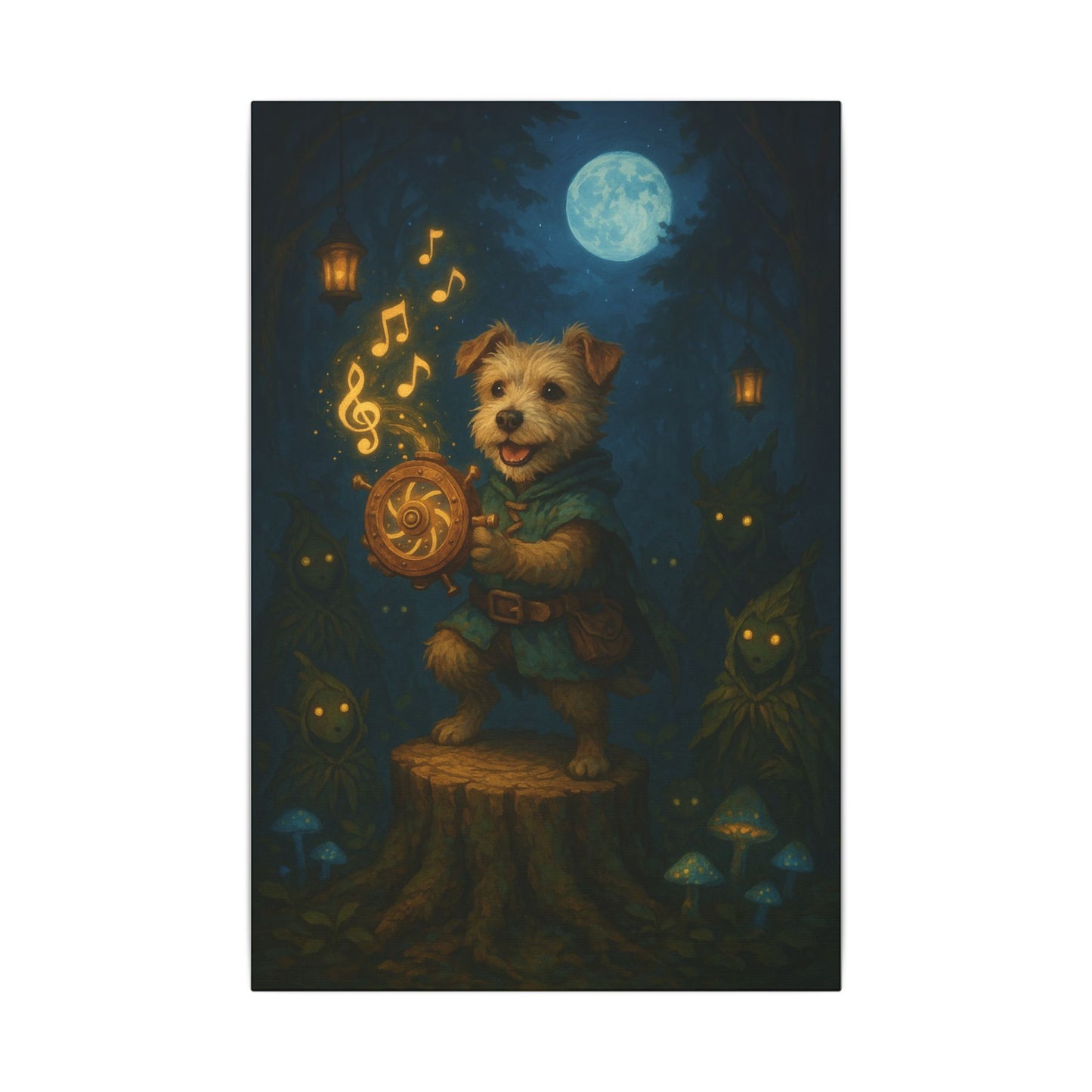 Moonlit Maestro-Fantasy Dog Portraits - Fantasy Dog Portraits