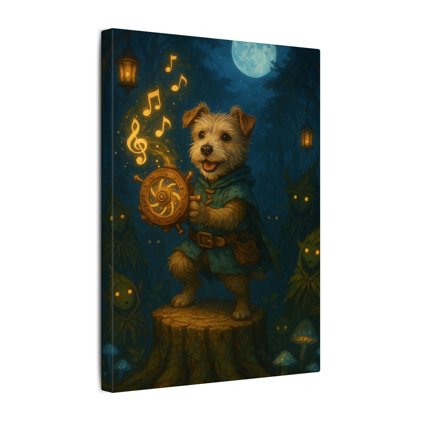 Moonlit Maestro-Fantasy Dog Portraits - Fantasy Dog Portraits