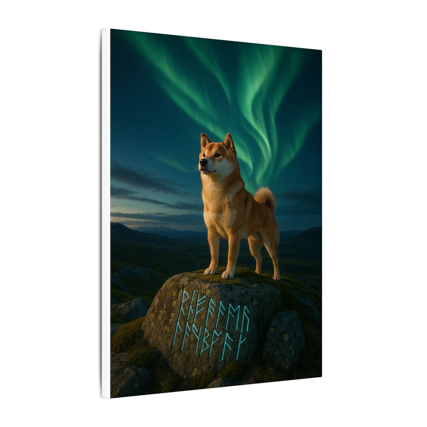Guardian of the Northern Lights-Fantasy Dog Portraits - Fantasy Dog Portraits