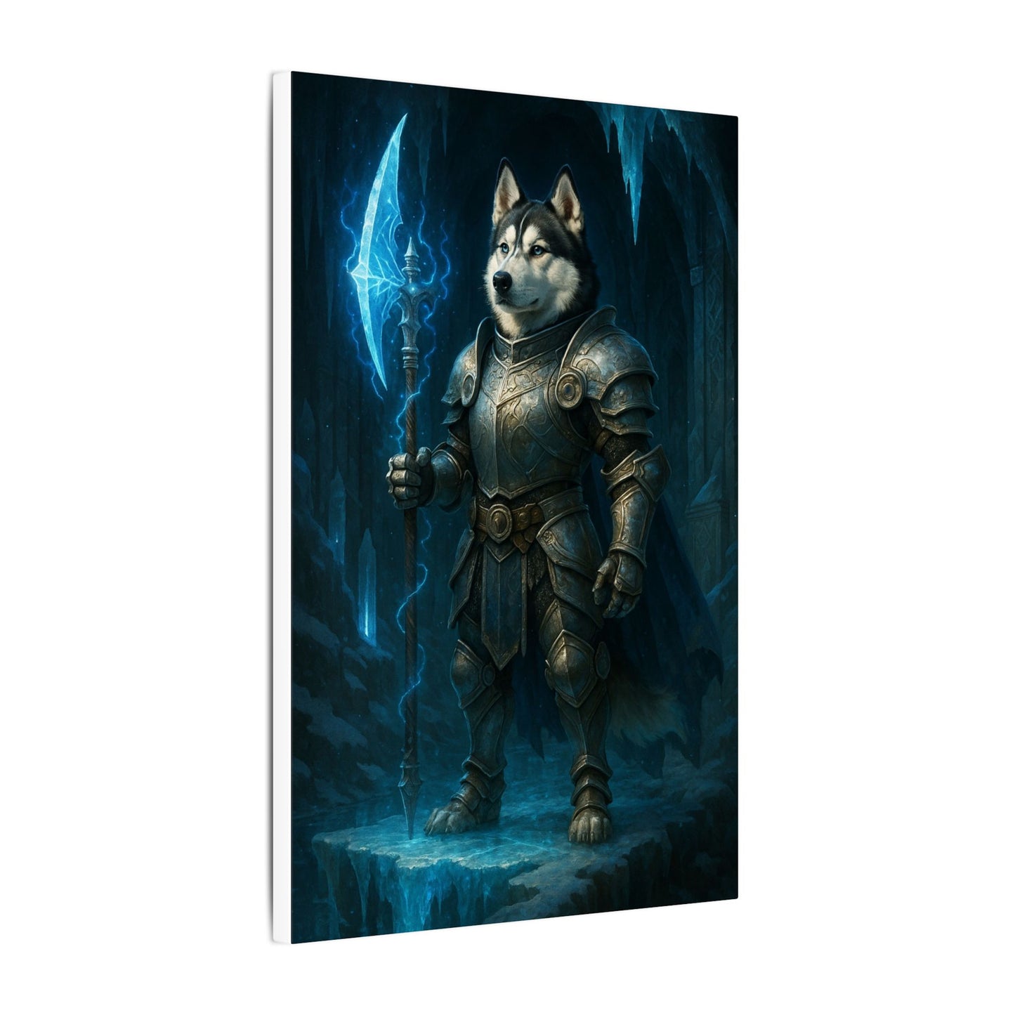 Frozen Warrior-Fantasy Dog Portraits - Fantasy Dog Portraits