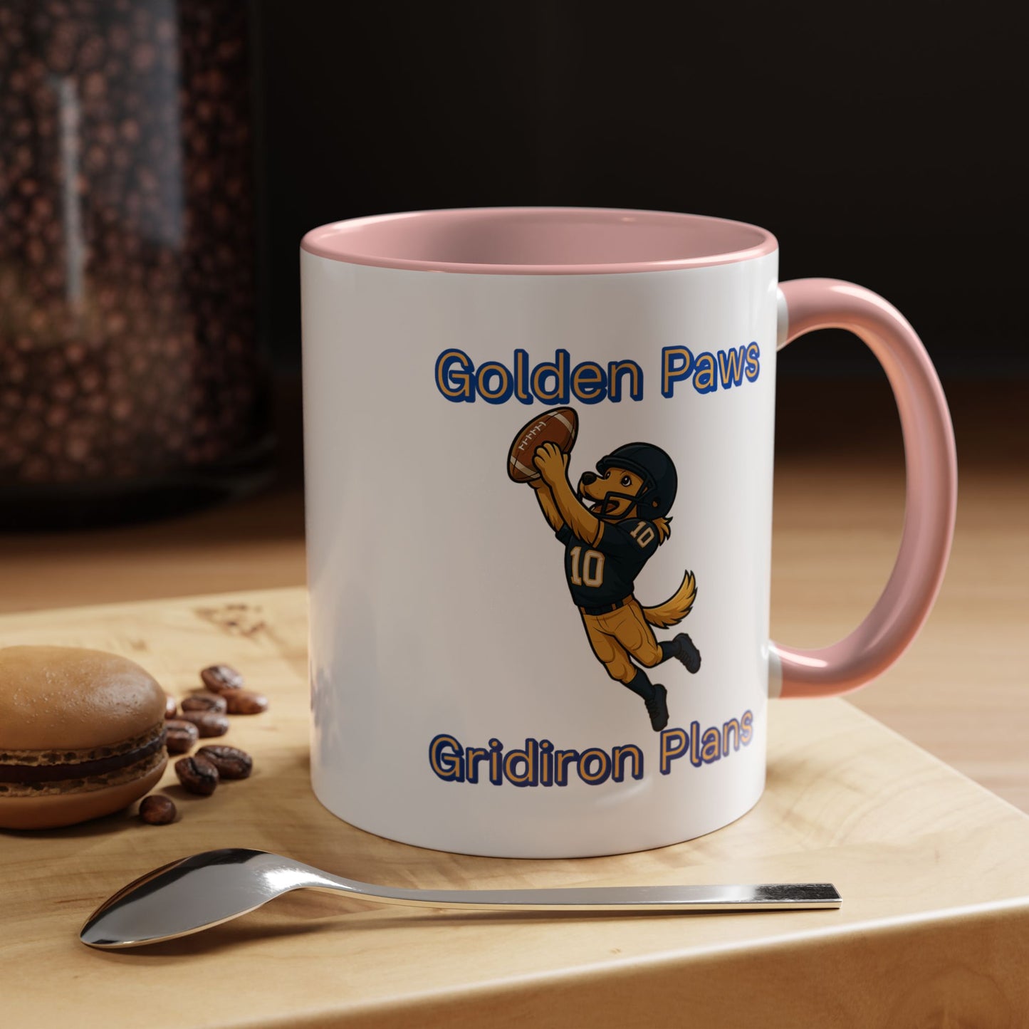 Golden Retriever Football Hero-Fantasy Dog Portraits