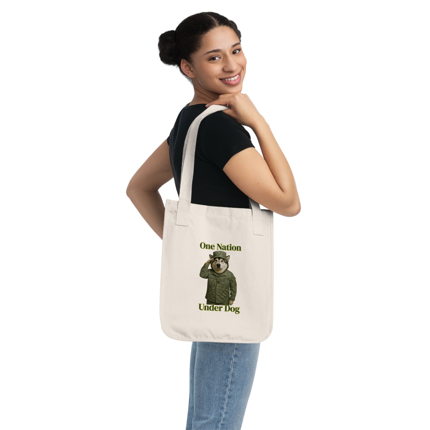 Organic Canvas Tote Bag, Eco-Friendly Shopping Bag, Dog Lover Gift, Durable Reusable Tote, Great for Groceries, Casual Outings - Fantasy Dog Portraits