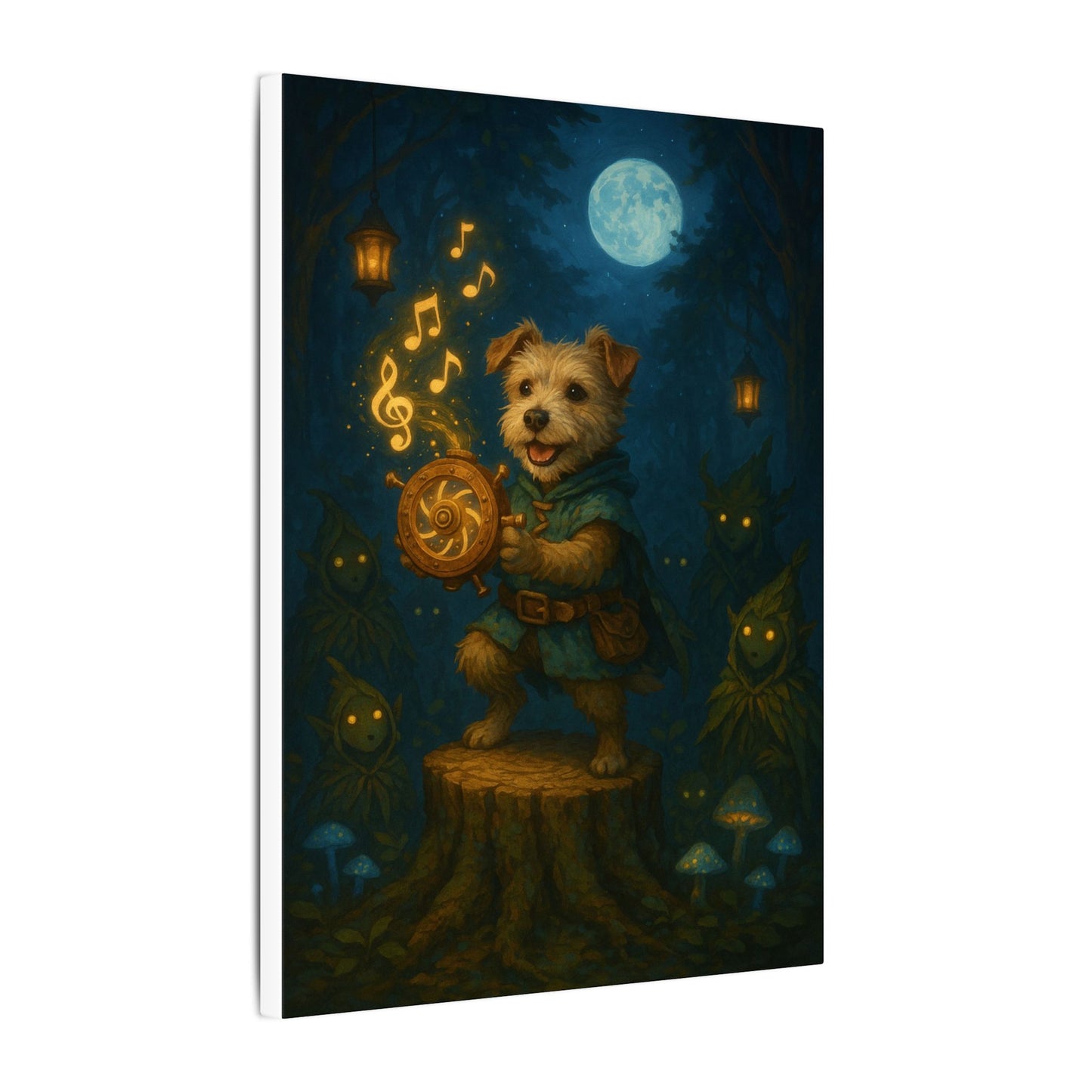 Moonlit Maestro-Fantasy Dog Portraits - Fantasy Dog Portraits