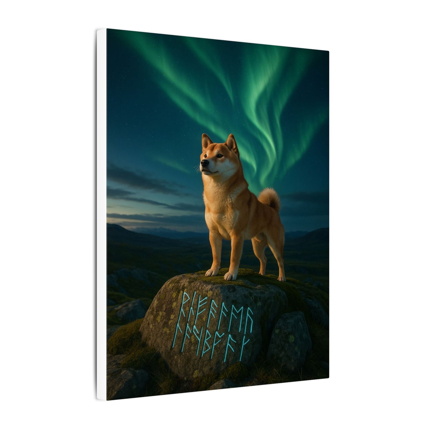 Guardian of the Northern Lights-Fantasy Dog Portraits - Fantasy Dog Portraits