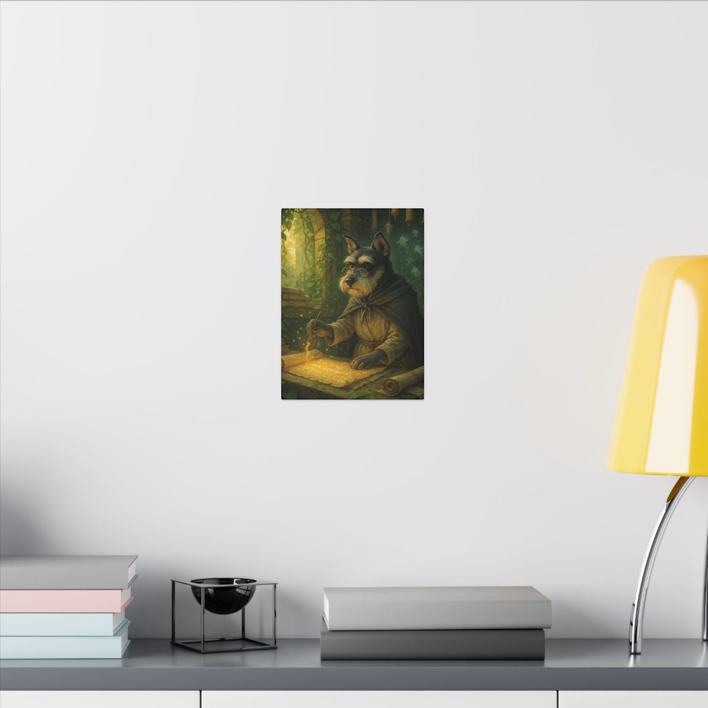 Canine Scholar's Mystical Scroll-Fantasy Dog Portraits - Fantasy Dog Portraits