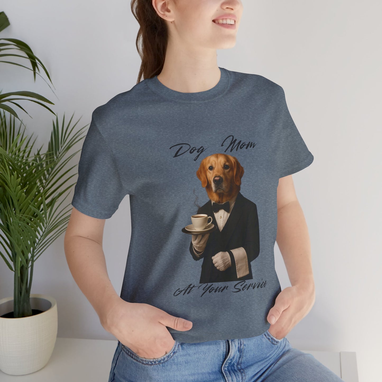 Dog Mom Unisex Jersey Tee - Funny Pet Lover Gift, Casual Wear, Animal T-Shirt, Cute Dog Apparel, Animal Lover Shirt