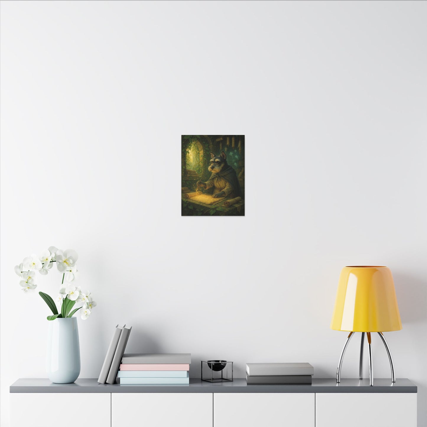 Canine Scholar's Mystical Scroll-Fantasy Dog Portraits - Fantasy Dog Portraits