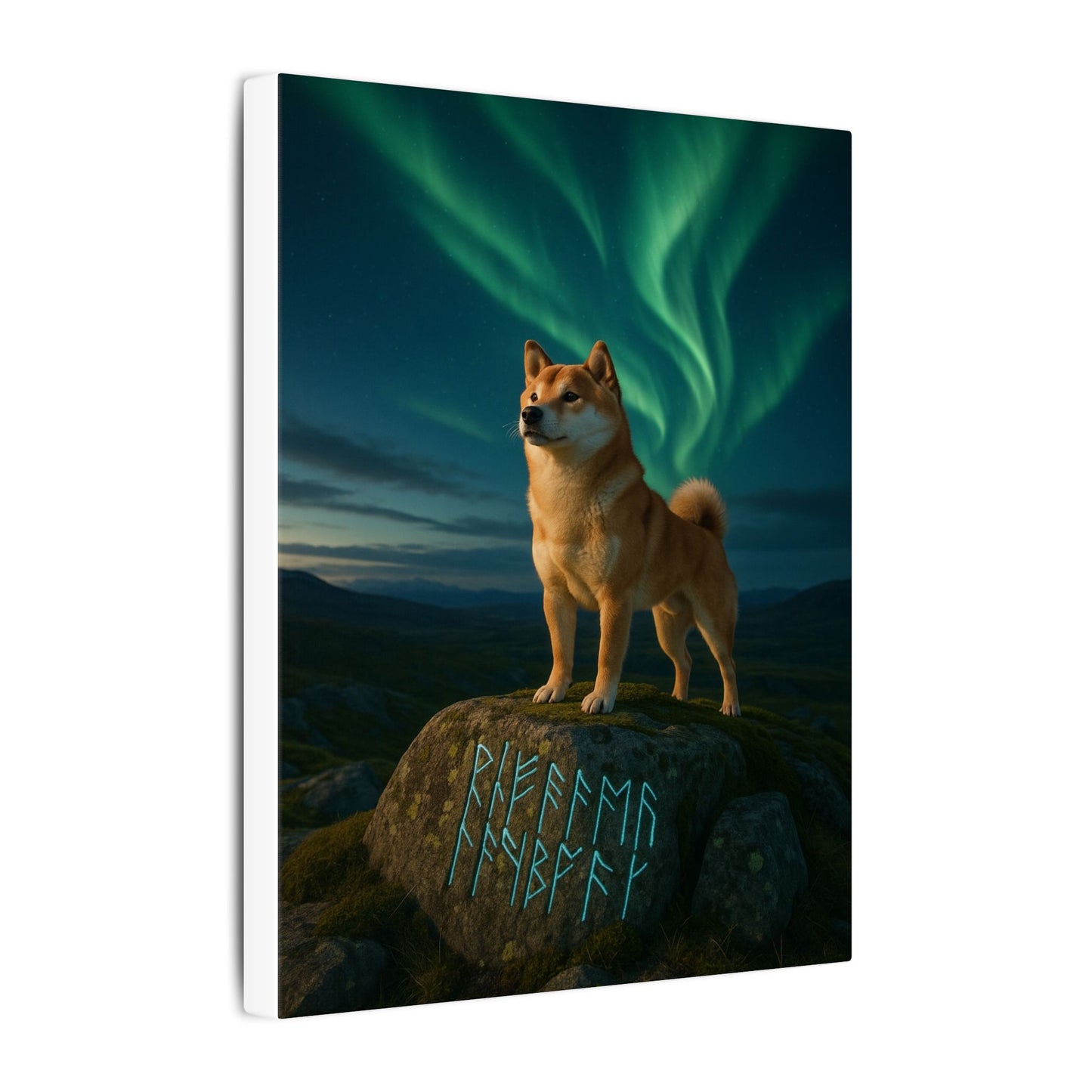 Guardian of the Northern Lights-Fantasy Dog Portraits - Fantasy Dog Portraits
