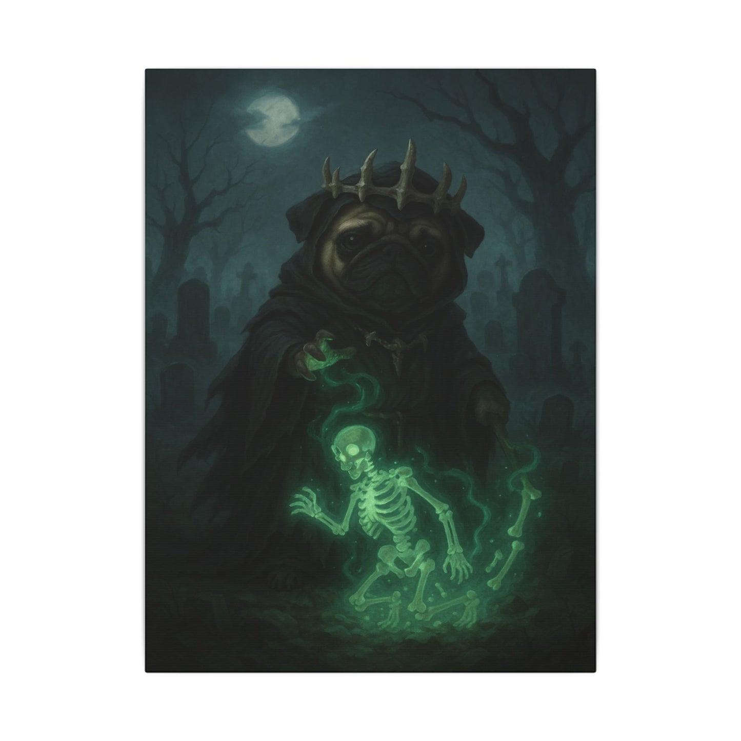 Pug of Shadows-Fantasy Dog Portraits - Fantasy Dog Portraits
