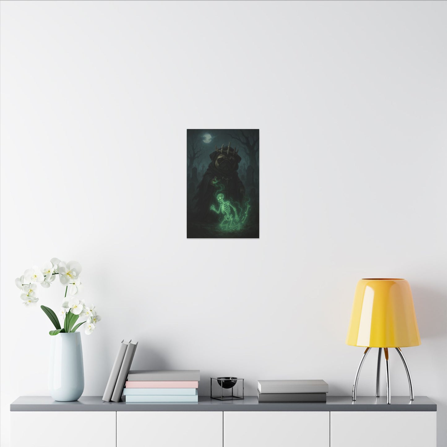 Pug of Shadows-Fantasy Dog Portraits - Fantasy Dog Portraits