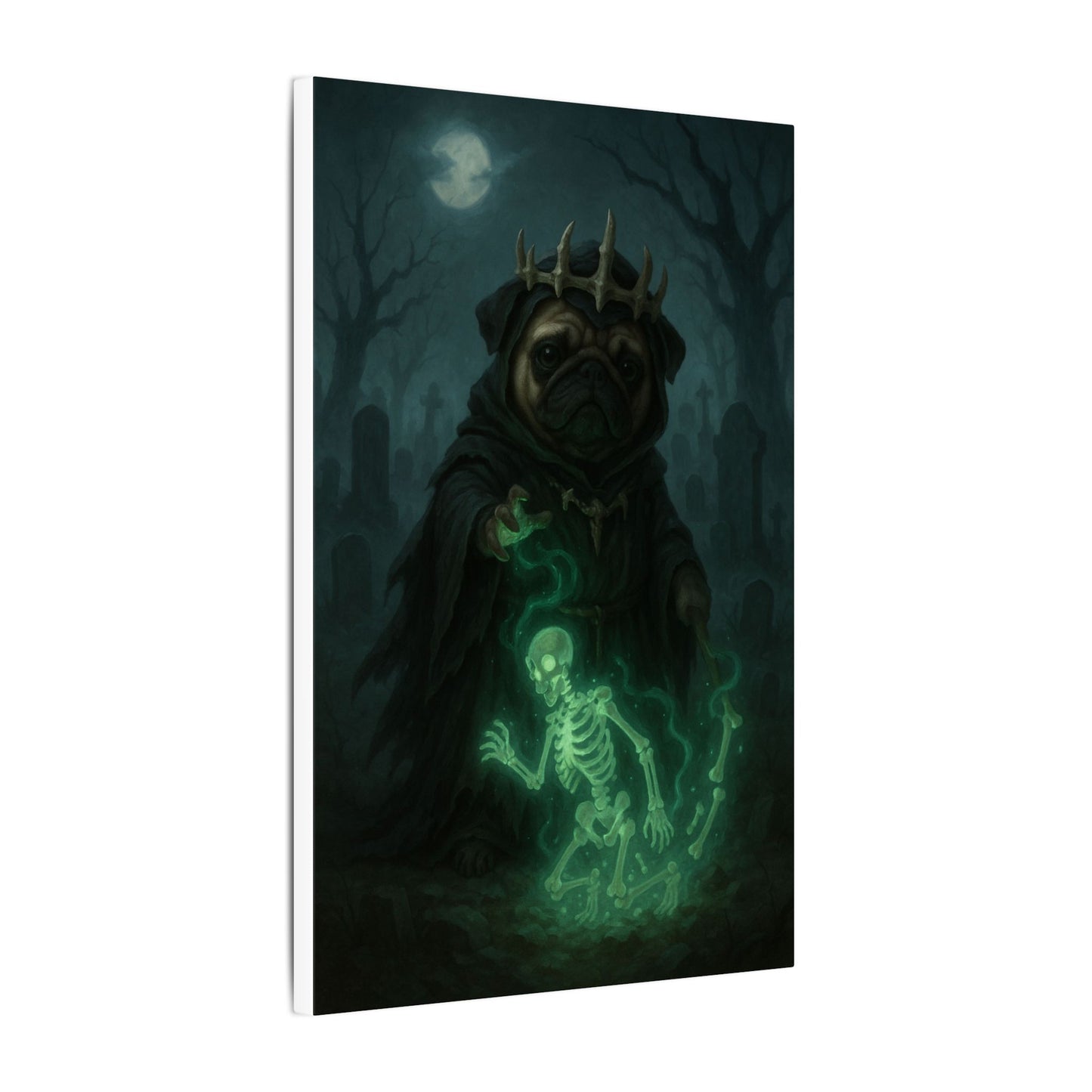 Pug of Shadows-Fantasy Dog Portraits - Fantasy Dog Portraits