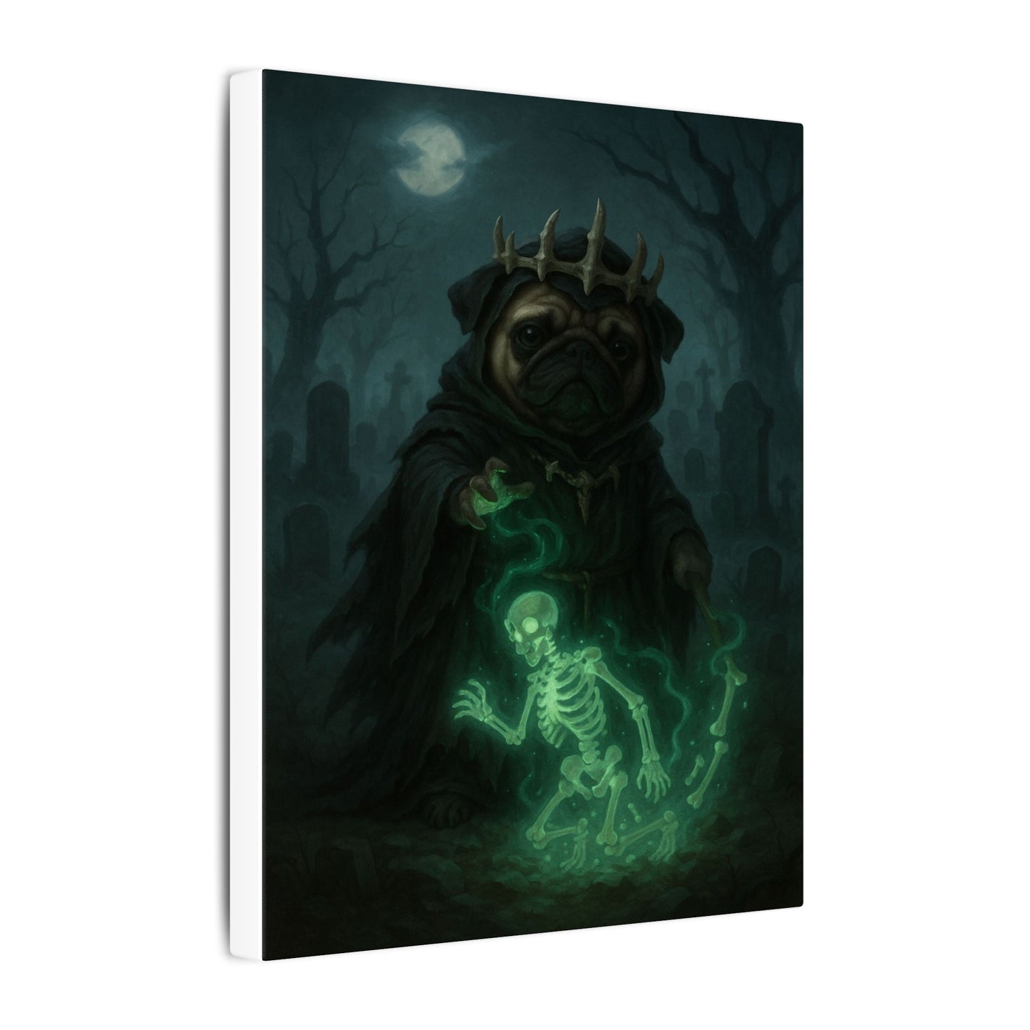 Pug of Shadows-Fantasy Dog Portraits - Fantasy Dog Portraits