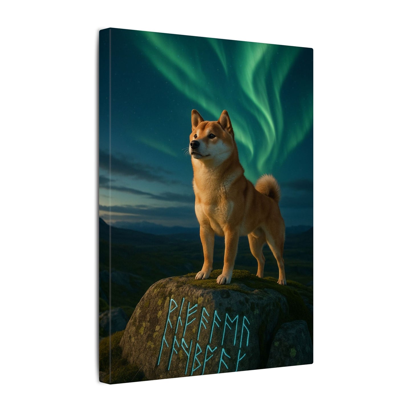 Guardian of the Northern Lights-Fantasy Dog Portraits - Fantasy Dog Portraits