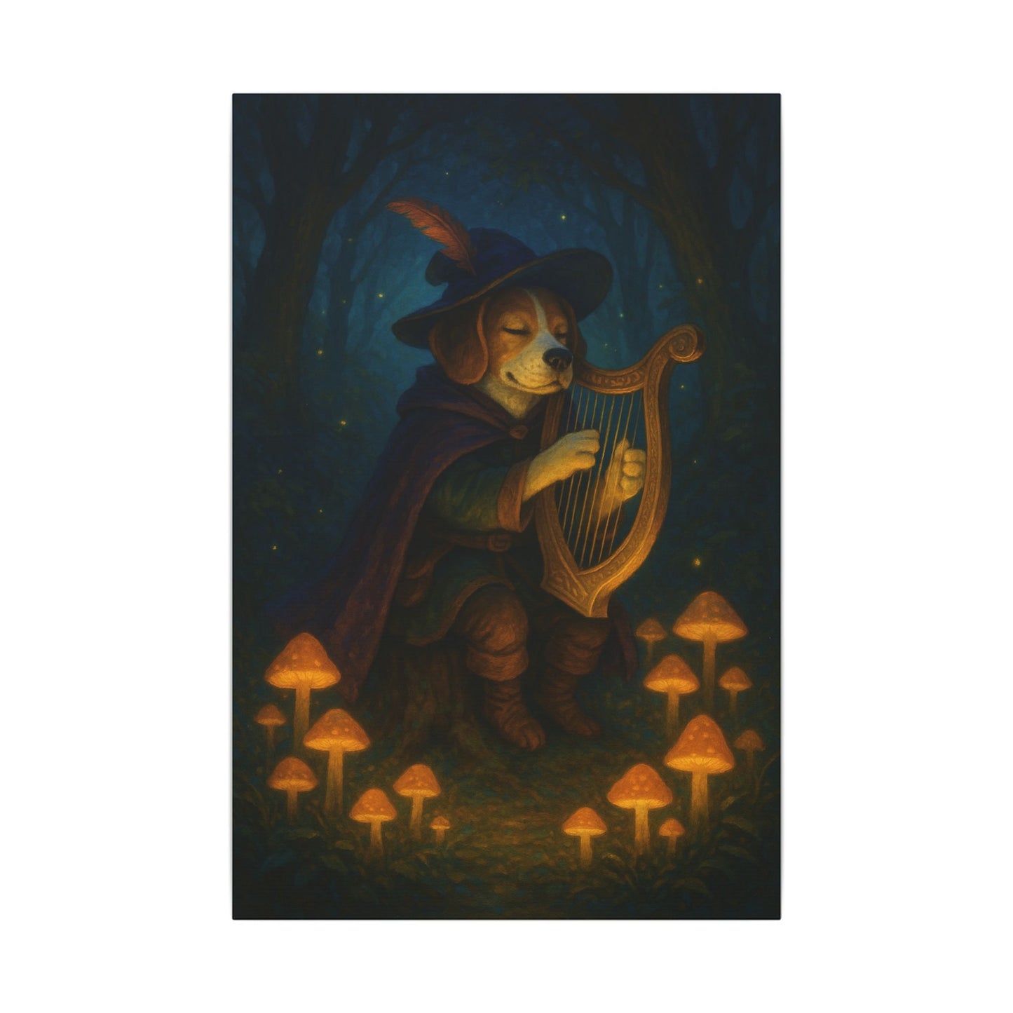 Moonlit Melody-Fantasy Dog Portraits - Fantasy Dog Portraits