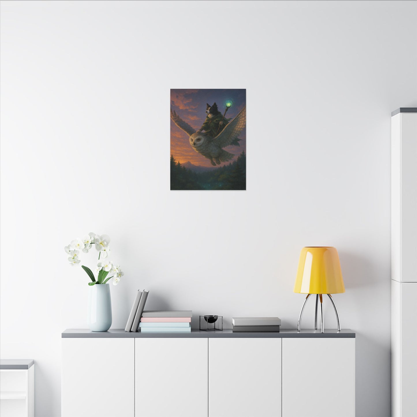 Twilight Wizard's Journey-Fantasy Dog Portraits - Fantasy Dog Portraits