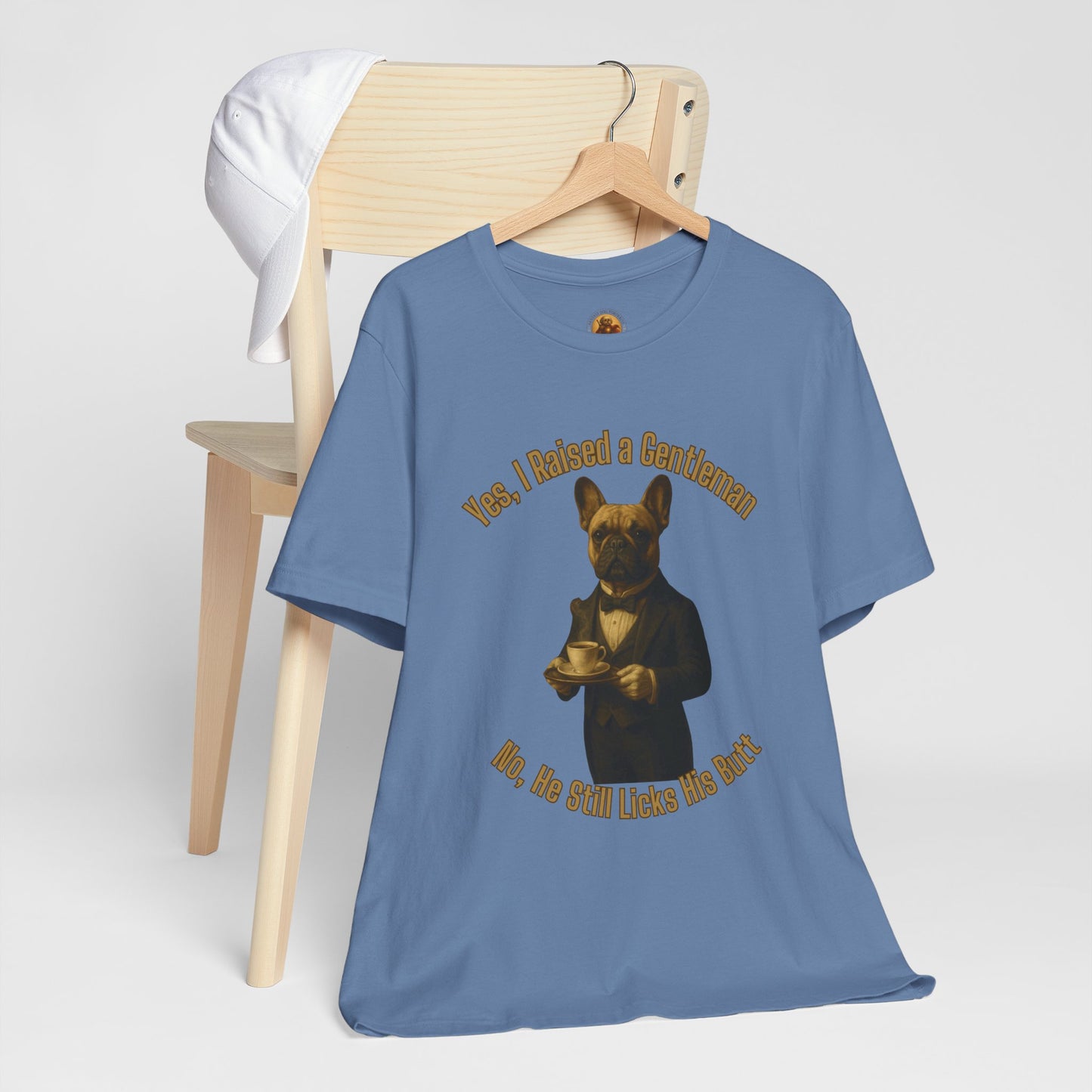 Unisex Gentleman Dog Tee | Funny Pet Lover T-shirt, Gift for Dog Parents, Humorous Animal Shirt, Casual Wear, Dog-themed Apparel