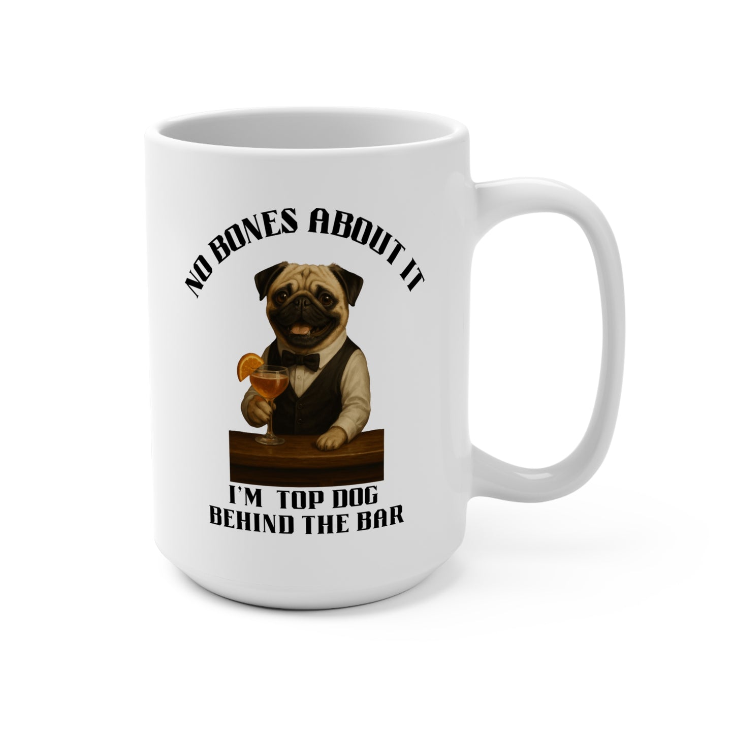 Pug Barista Mug | Dog Lover Gift | Funny Coffee Cup | Pet Owner Coffee Mug | Cute Animal Mug | Birthday Gift for Dog Moms