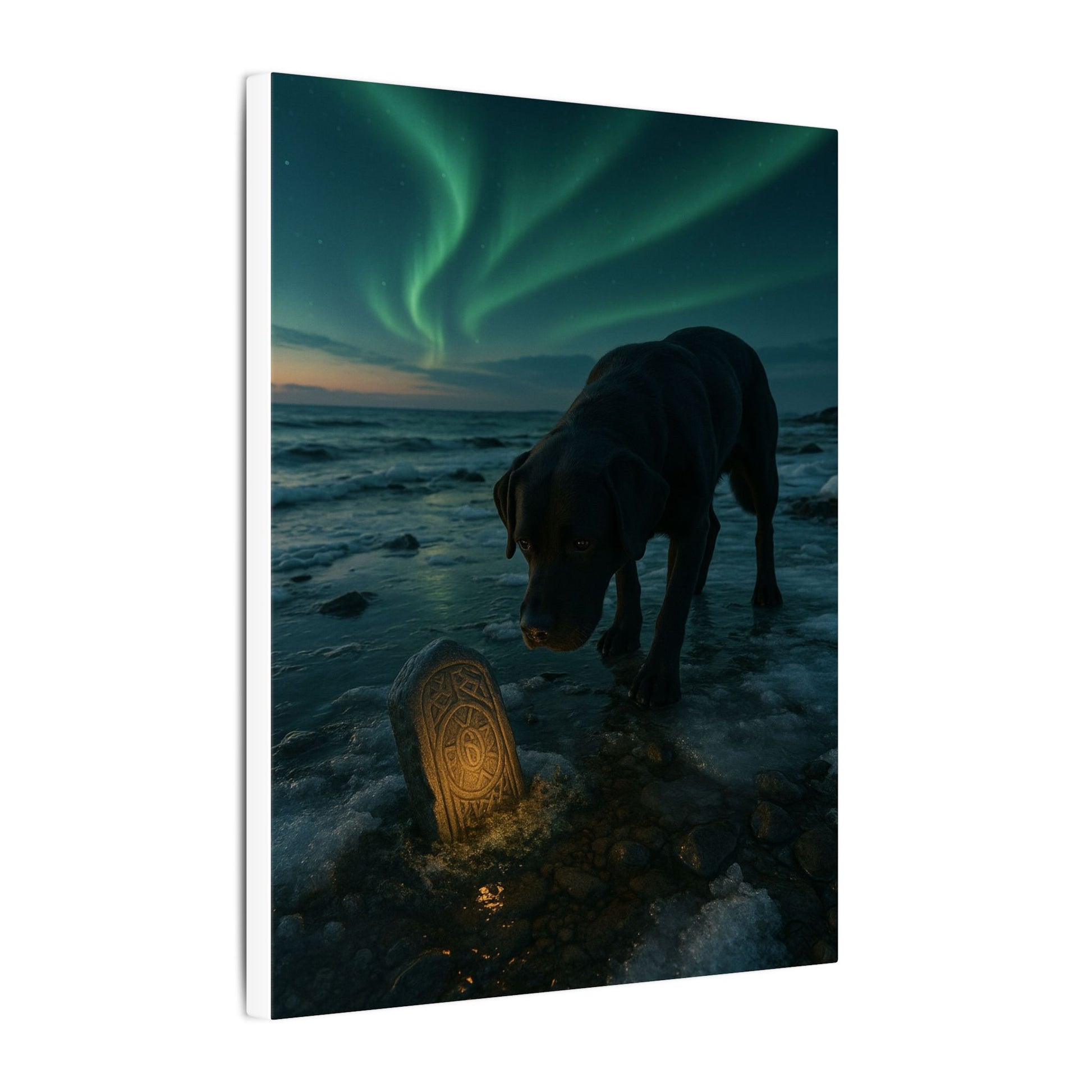 Whispers of the Northern Lights-Fantasy Dog Portraits - Fantasy Dog Portraits