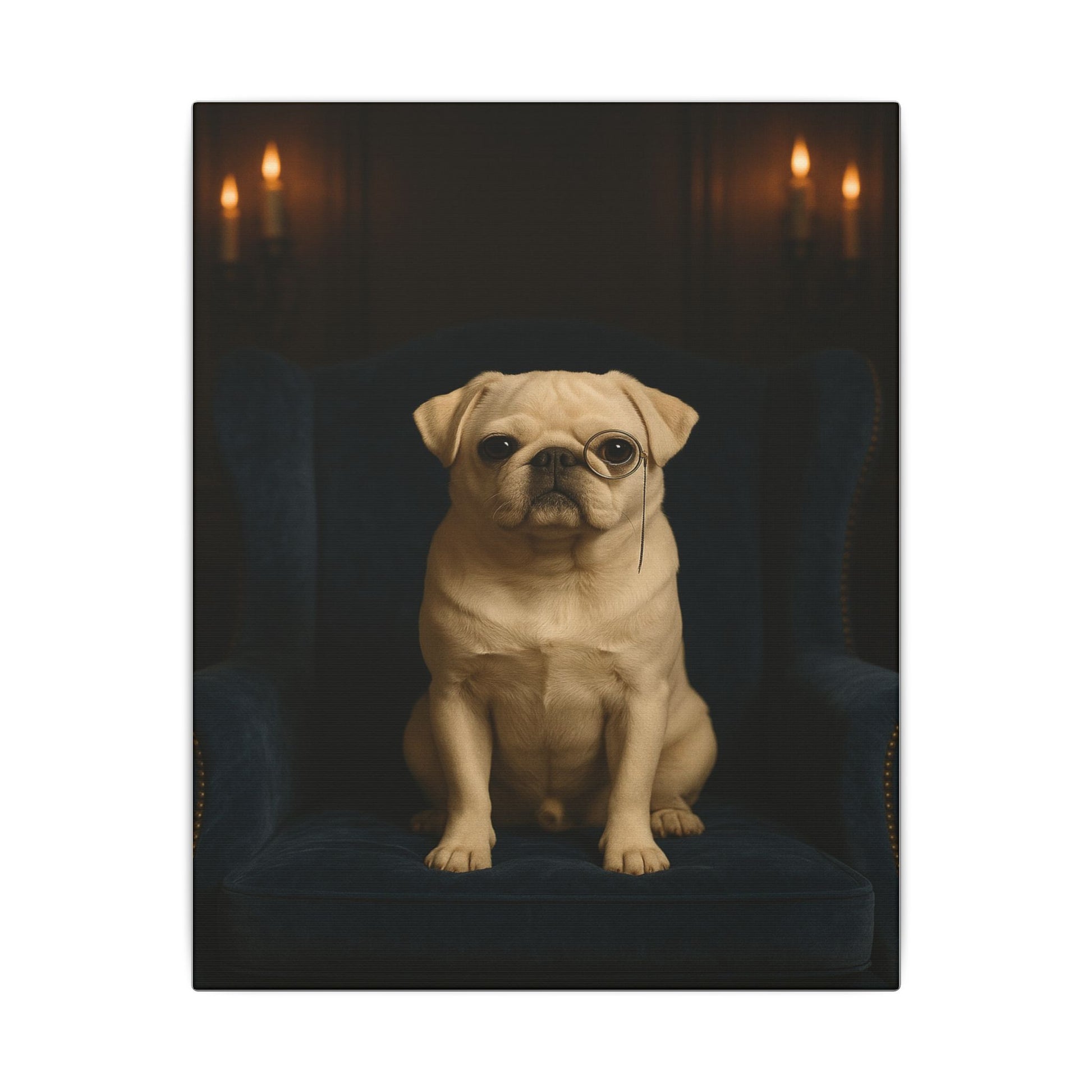 Sophisticated Pug-Fantasy Dog Portraits - Fantasy Dog Portraits