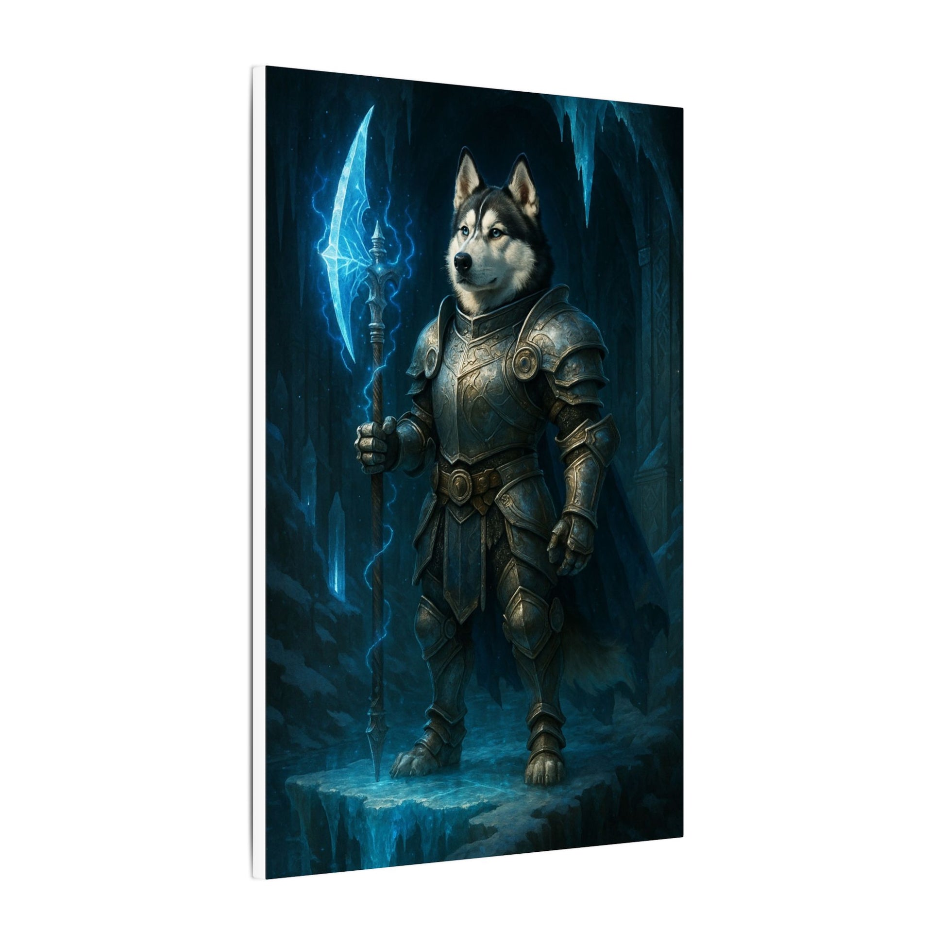 Frozen Warrior-Fantasy Dog Portraits - Fantasy Dog Portraits