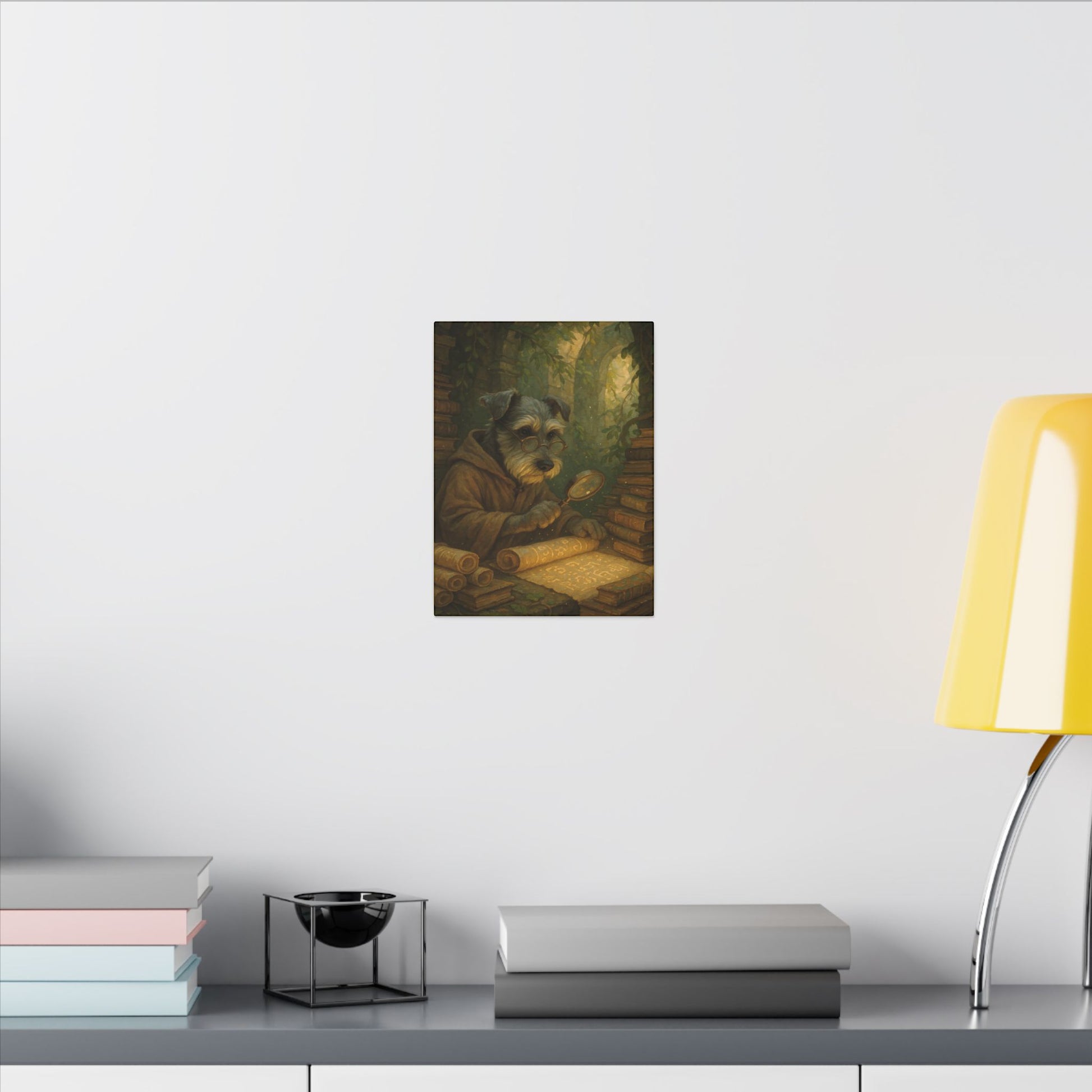 Scholar Pup's Discovery-Fantasy Dog Portraits - Fantasy Dog Portraits