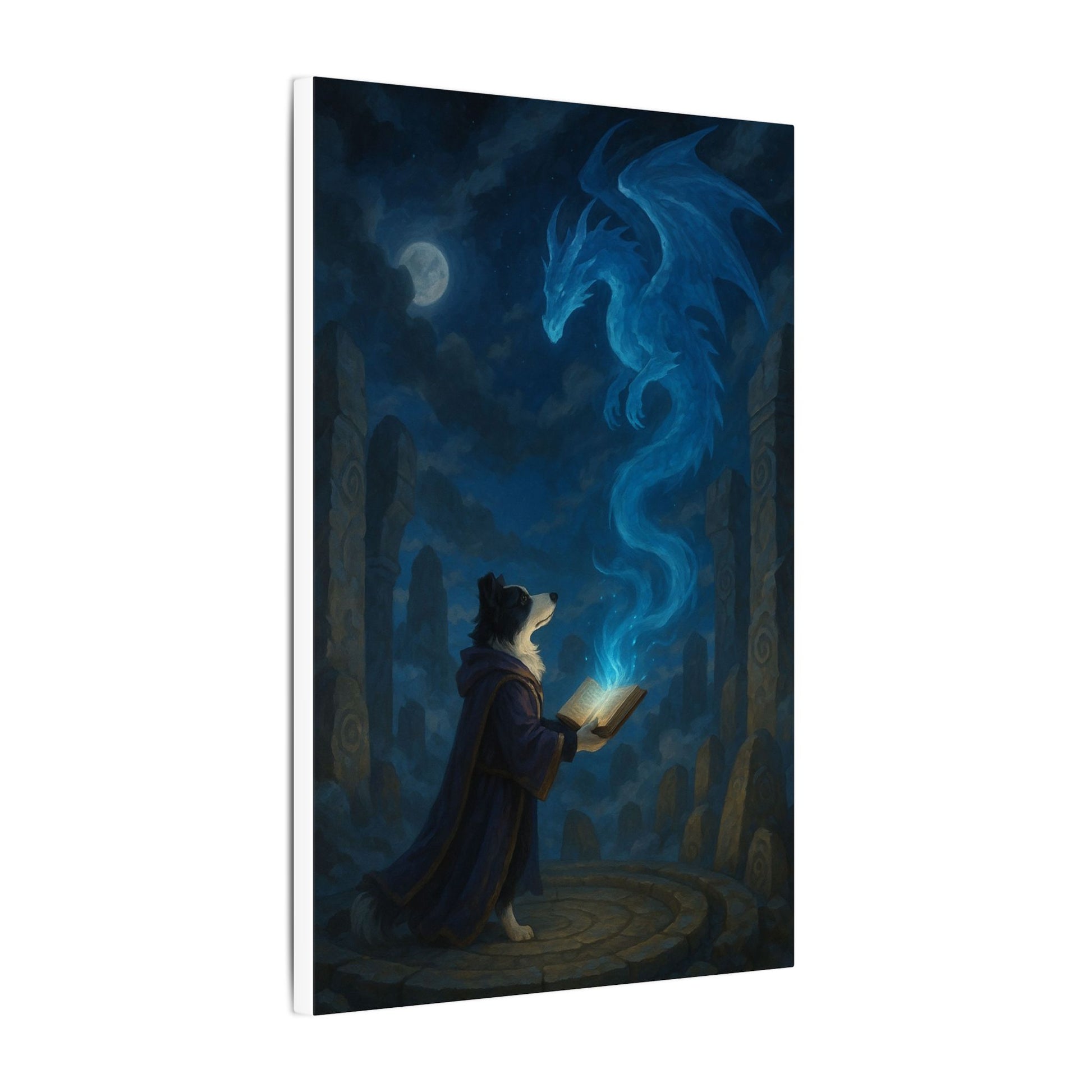 Moonlit Conjuring-Fantasy Dog Portraits - Fantasy Dog Portraits