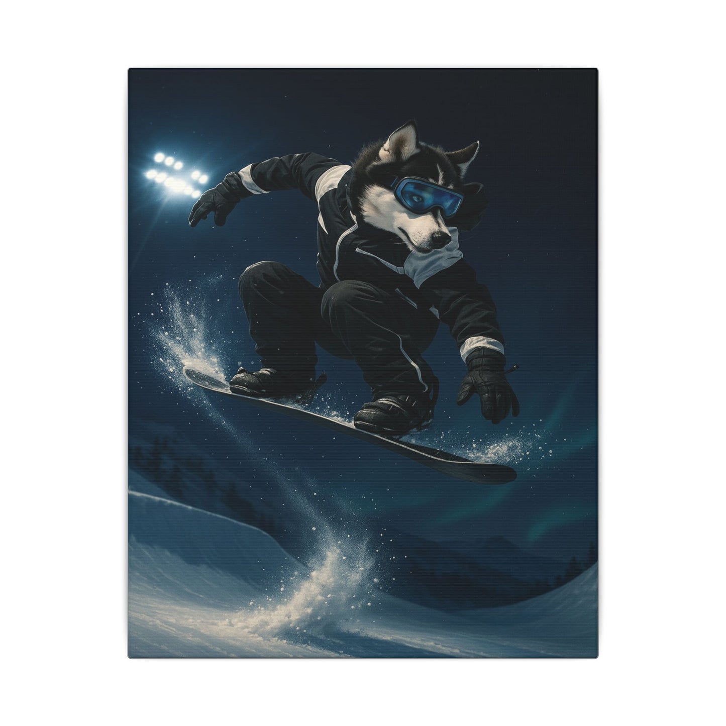 Husky Boarder-Fantasy Dog Portraits - Fantasy Dog Portraits