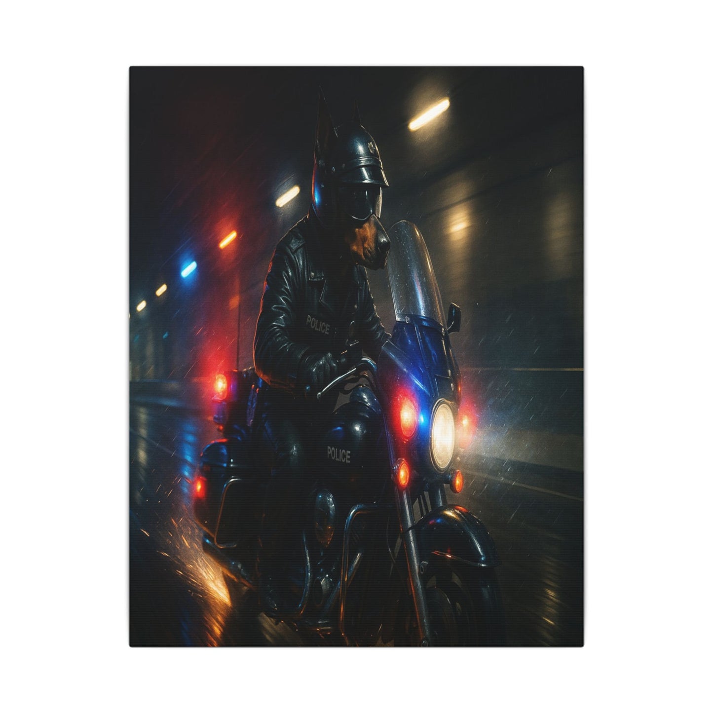 Nightwatch Patrol
Urban Sentinel
Wet Streets-Fantasy Dog Portraits - Fantasy Dog Portraits