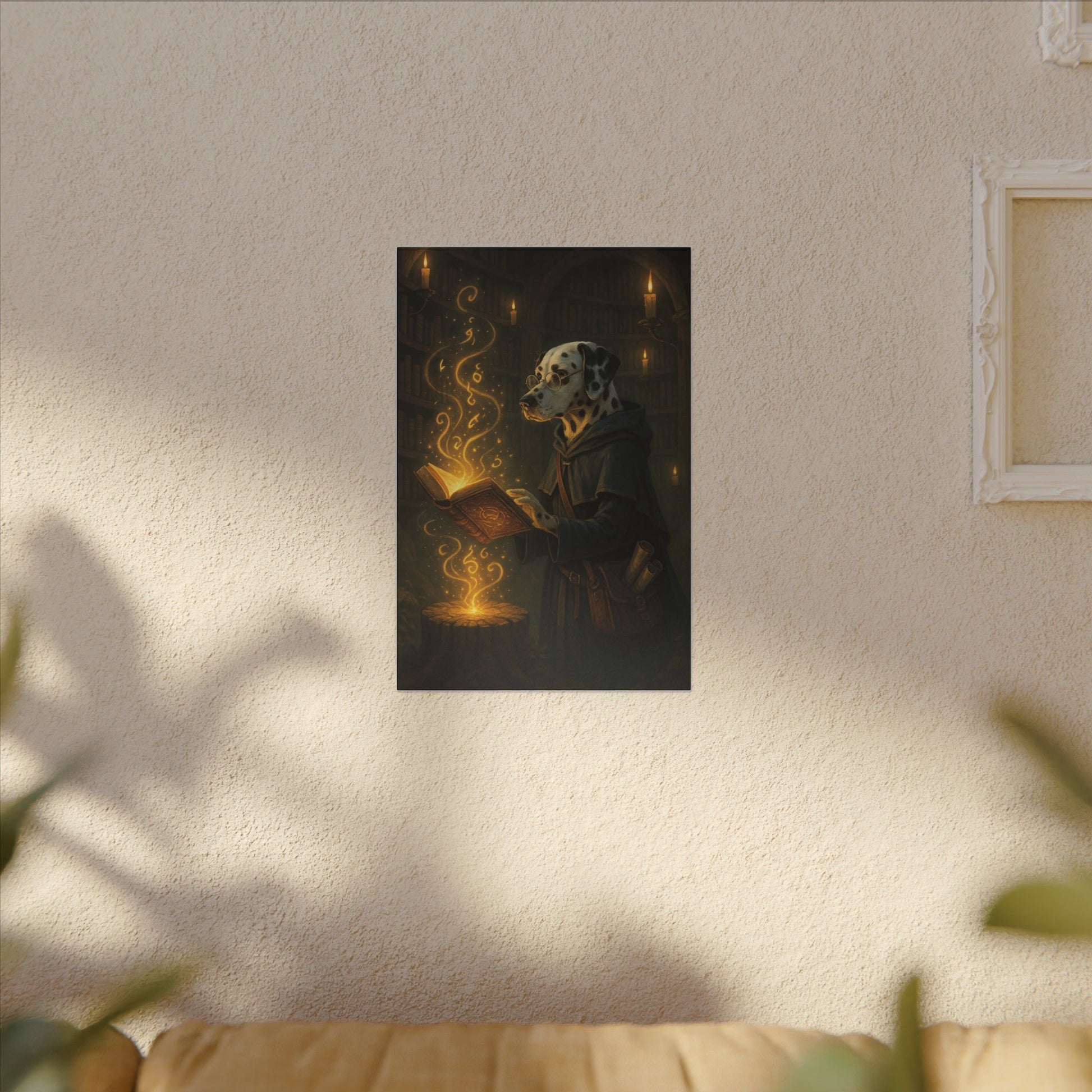 Studious Canine Wizard-Fantasy Dog Portraits - Fantasy Dog Portraits