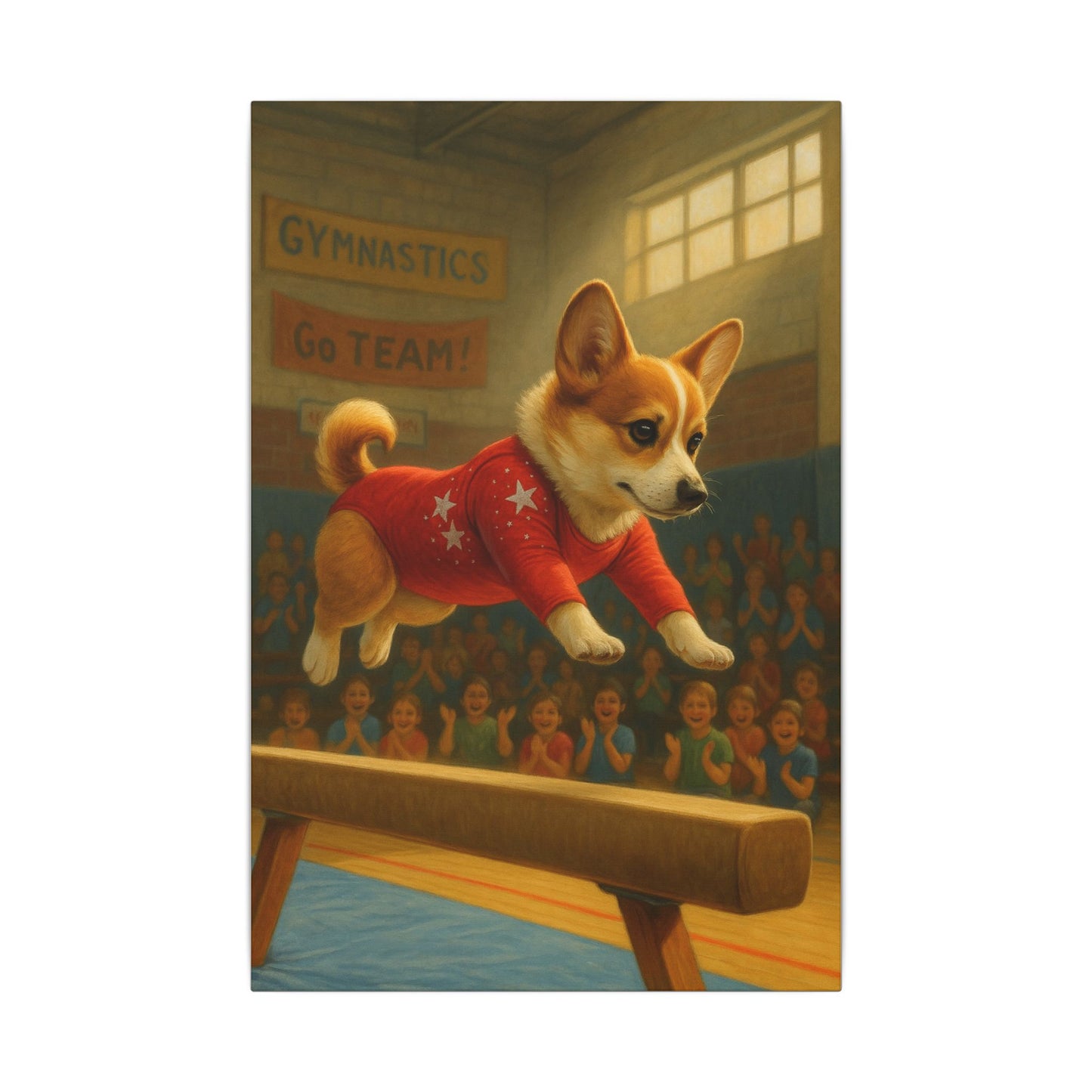 Corgi Gymnastics-Fantasy Dog Portraits - Fantasy Dog Portraits