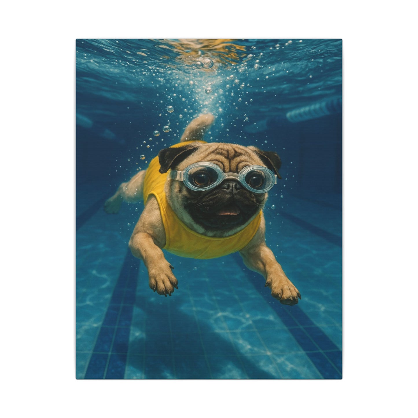 Swimming Sensation-Fantasy Dog Portraits - Fantasy Dog Portraits