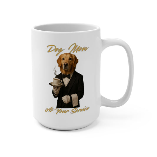Dog Mom Coffee Mug, Funny Pet Lover Gift, Golden Retriever Mugs, Cute Dog Mom Cup, Animal Lover Present