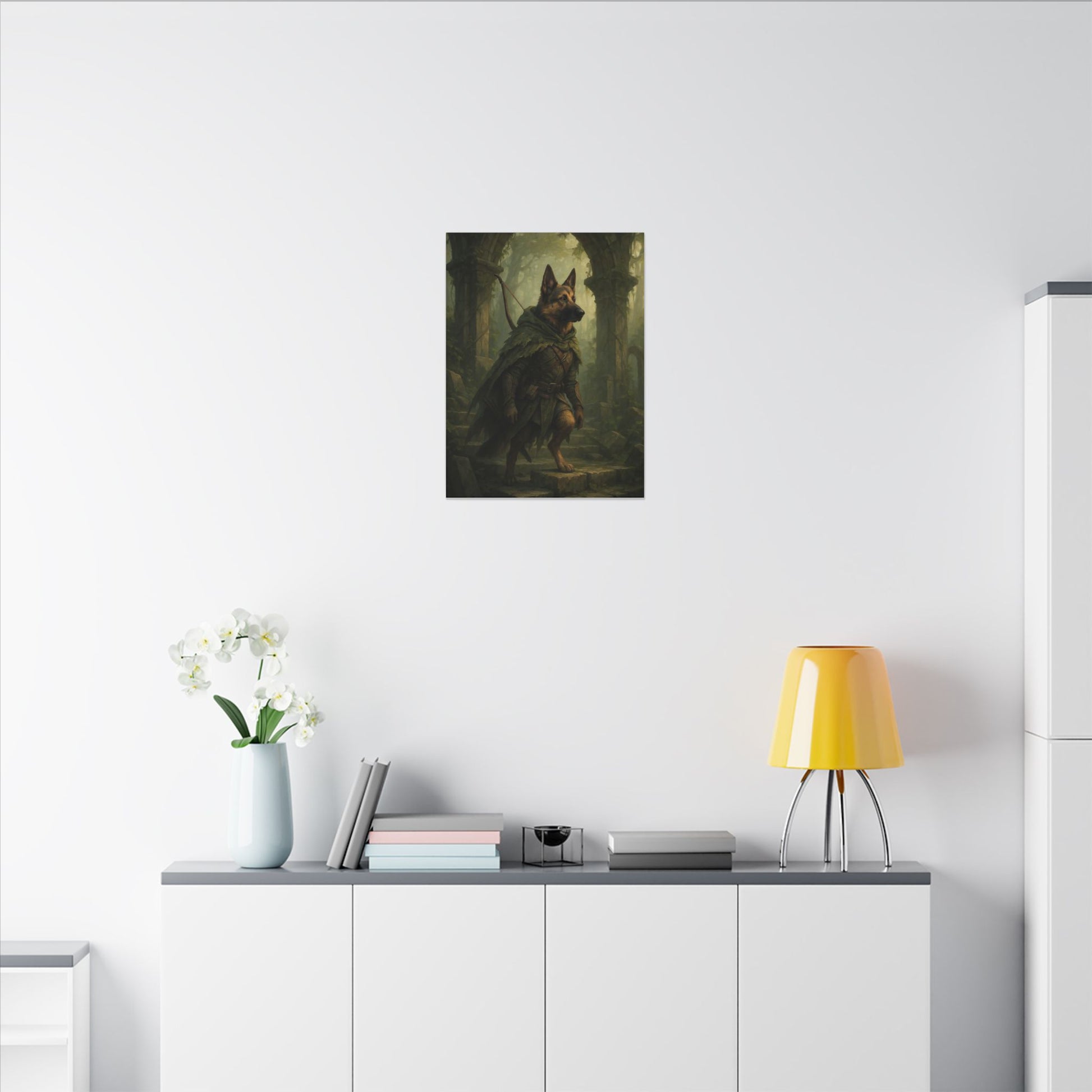 Guardian of the Misty Woods-Fantasy Dog Portraits - Fantasy Dog Portraits