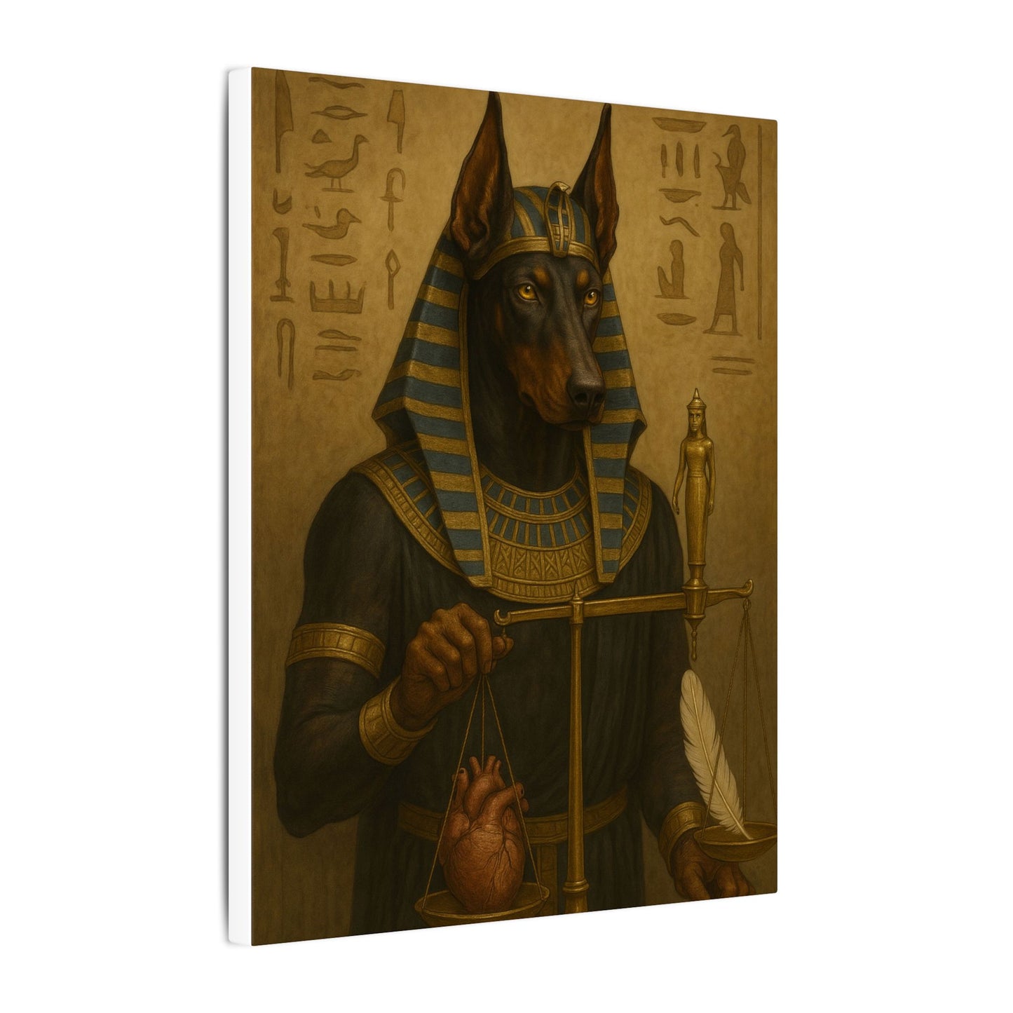Anubis: Scales of Eternal Judgment-Fantasy Dog Portraits - Fantasy Dog Portraits