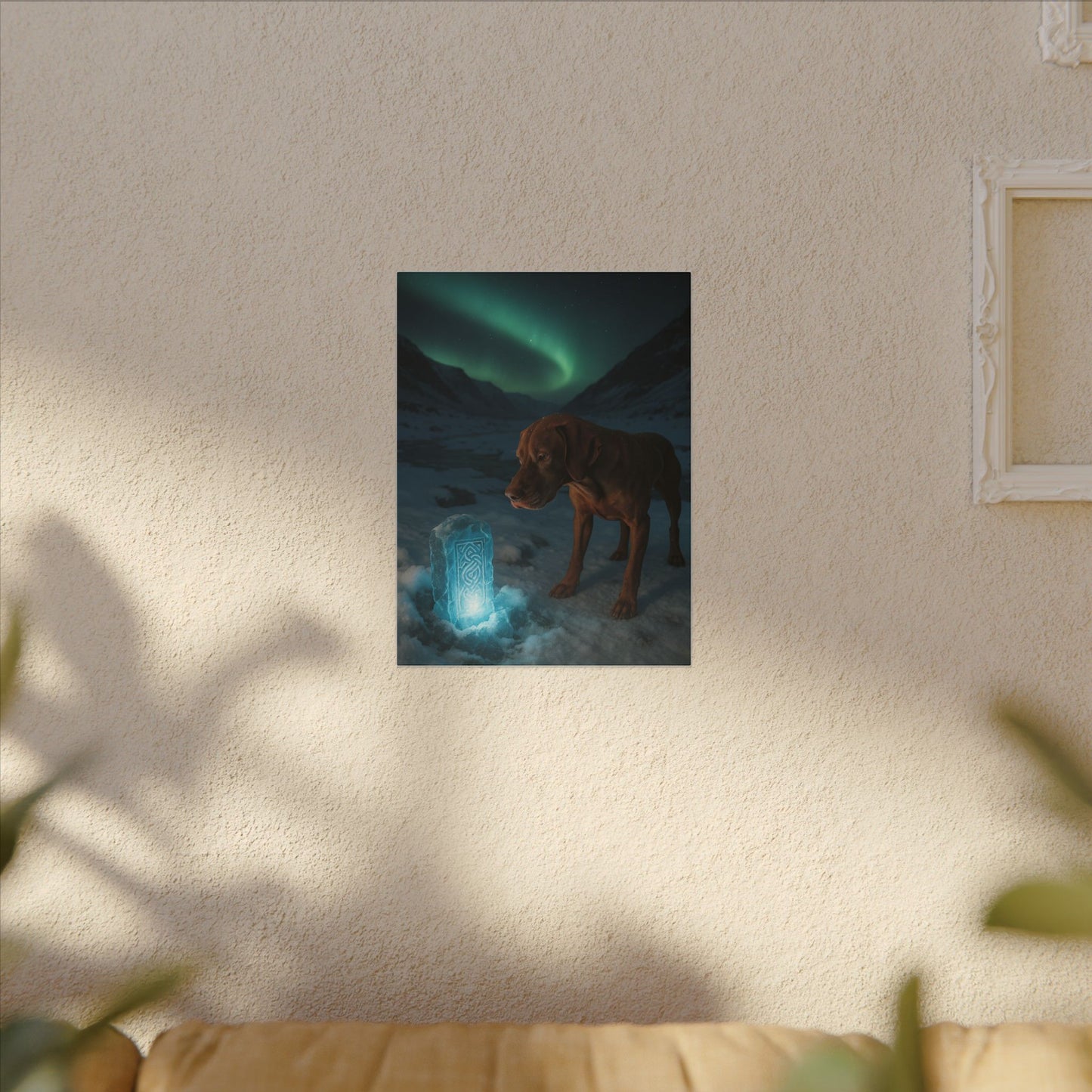 Guardian of the Arctic Monolith-Fantasy Dog Portraits - Fantasy Dog Portraits