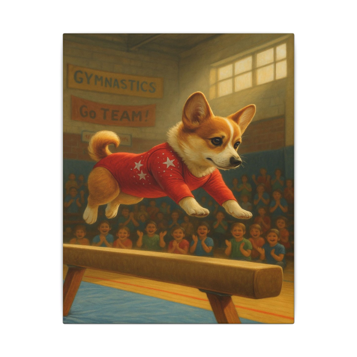 Corgi Gymnastics-Fantasy Dog Portraits - Fantasy Dog Portraits