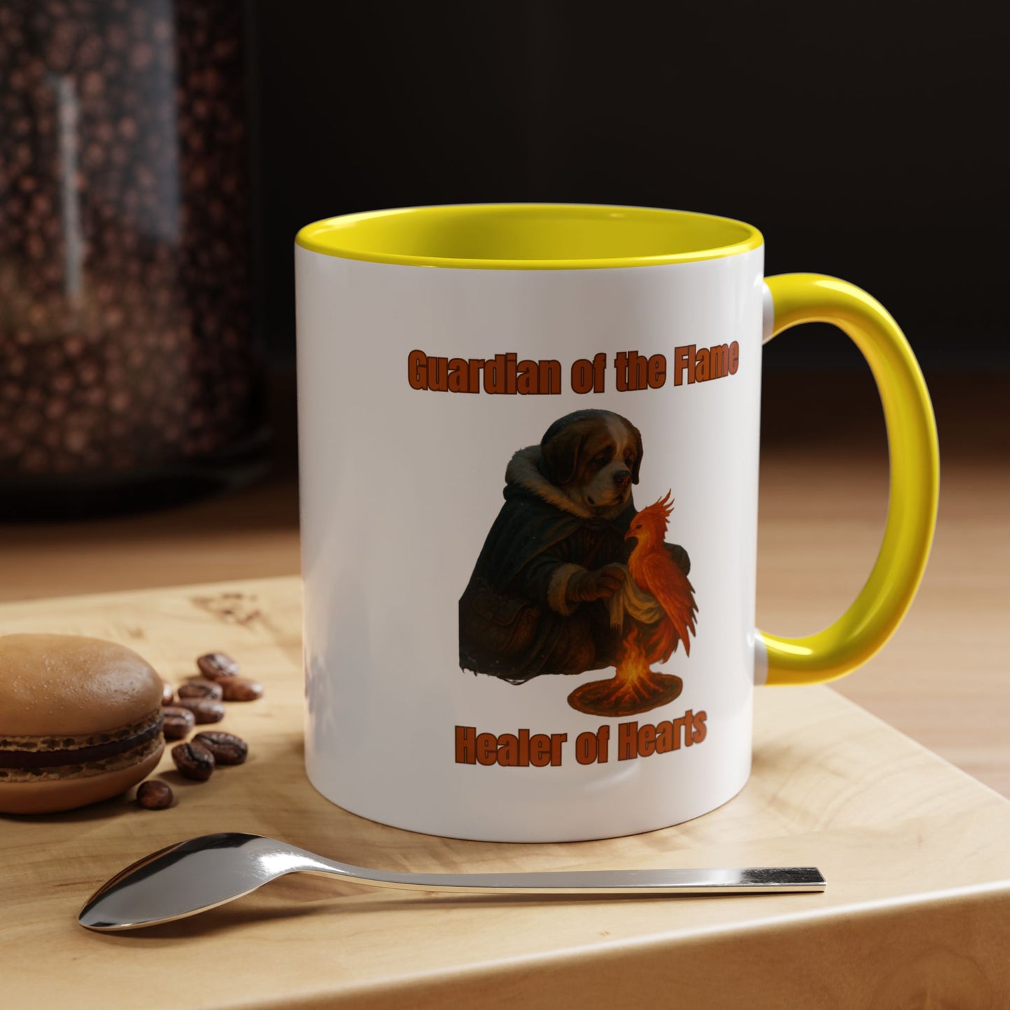 Mug - Dog dressed as an ancient Healer Coffee Mug (11, 15oz) - Fantasy Dog Portraits